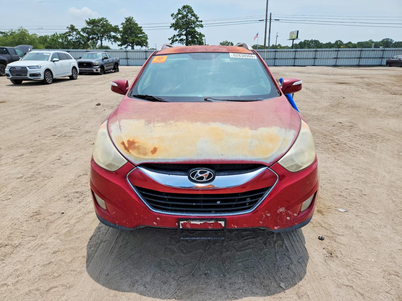 2011 Hyundai Tucson Limited Red vin: KM8JU3ACXBU256530