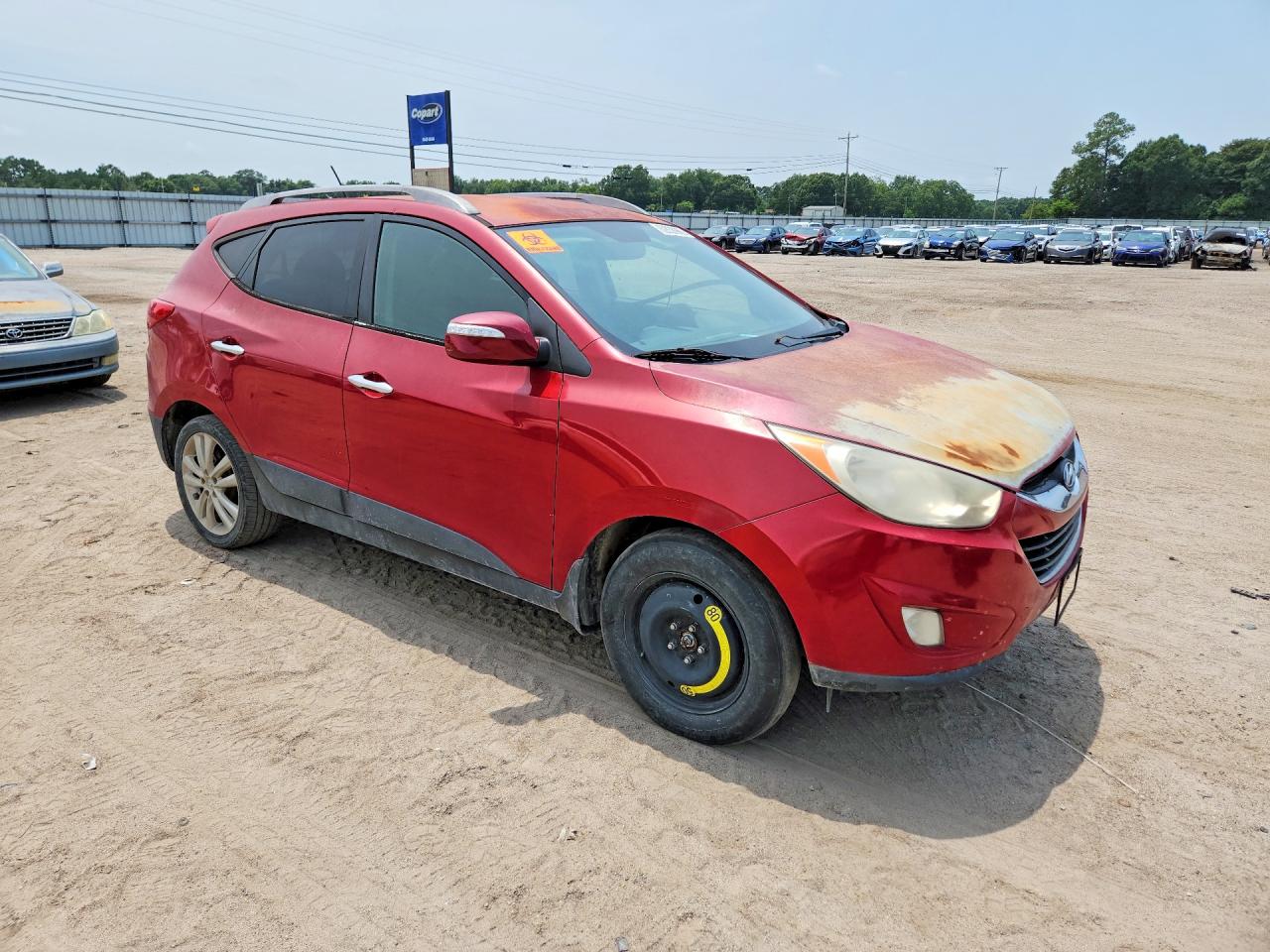 2011 Hyundai Tucson Limited Red vin: KM8JU3ACXBU256530