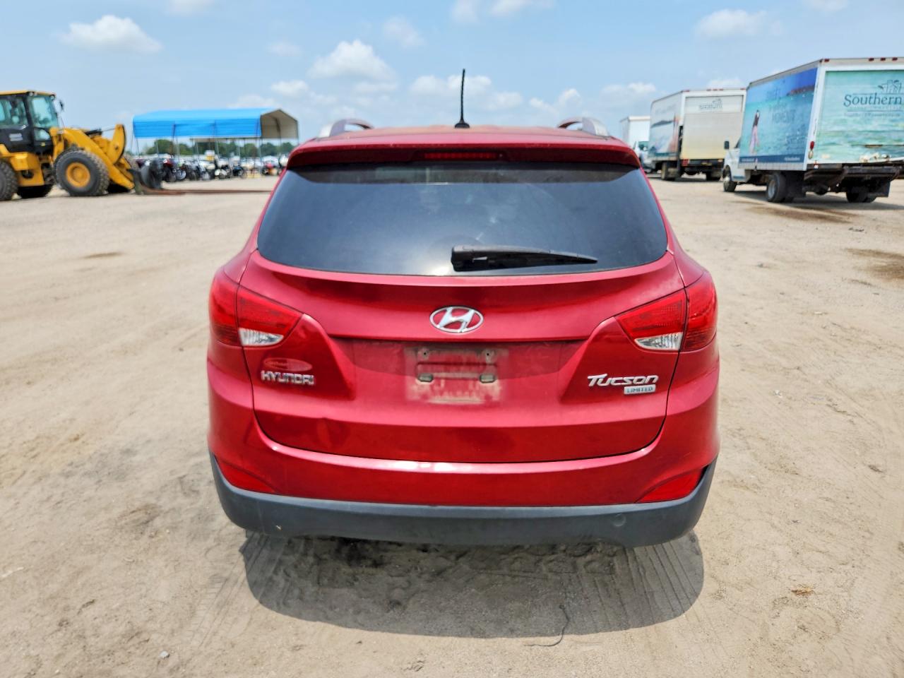 2011 Hyundai Tucson Limited Red vin: KM8JU3ACXBU256530