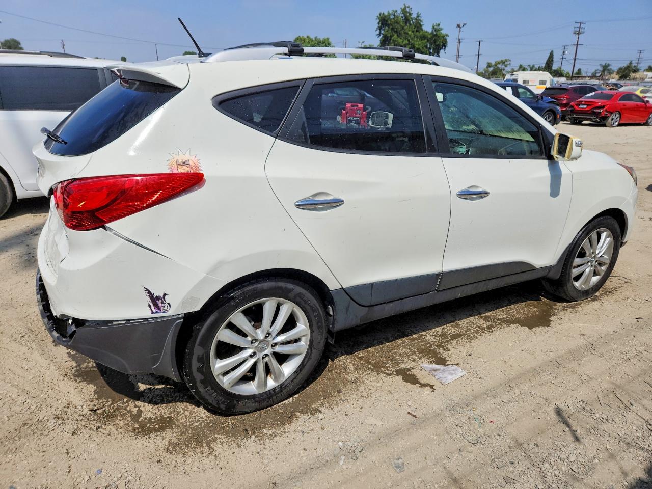 2011 Hyundai Tucson Limited Белый vin: KM8JU3ACXBU292377
