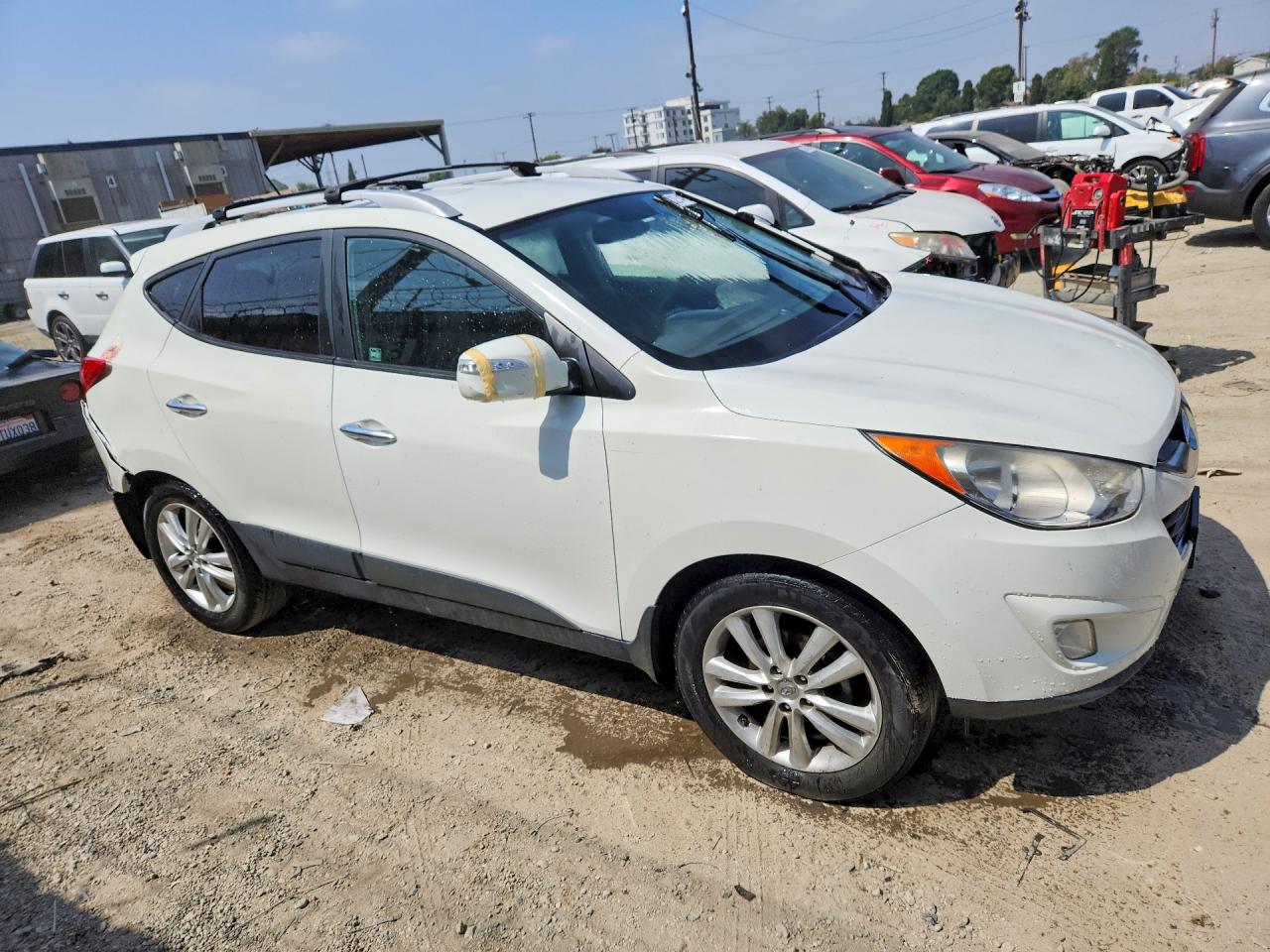 2011 Hyundai Tucson Limited Белый vin: KM8JU3ACXBU292377