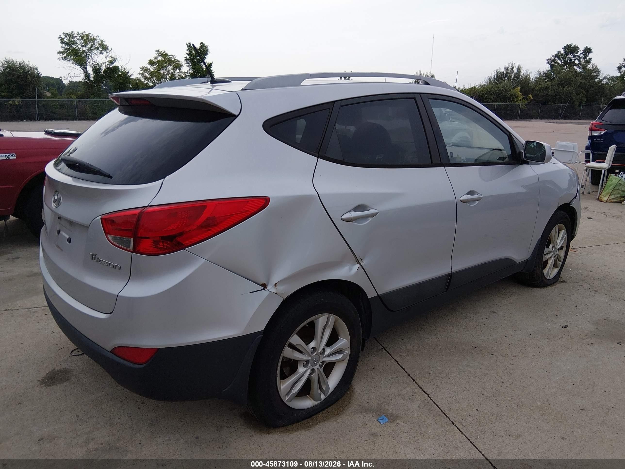 2011 Hyundai Tucson Gls Gray vin: KM8JU3ACXBU292931