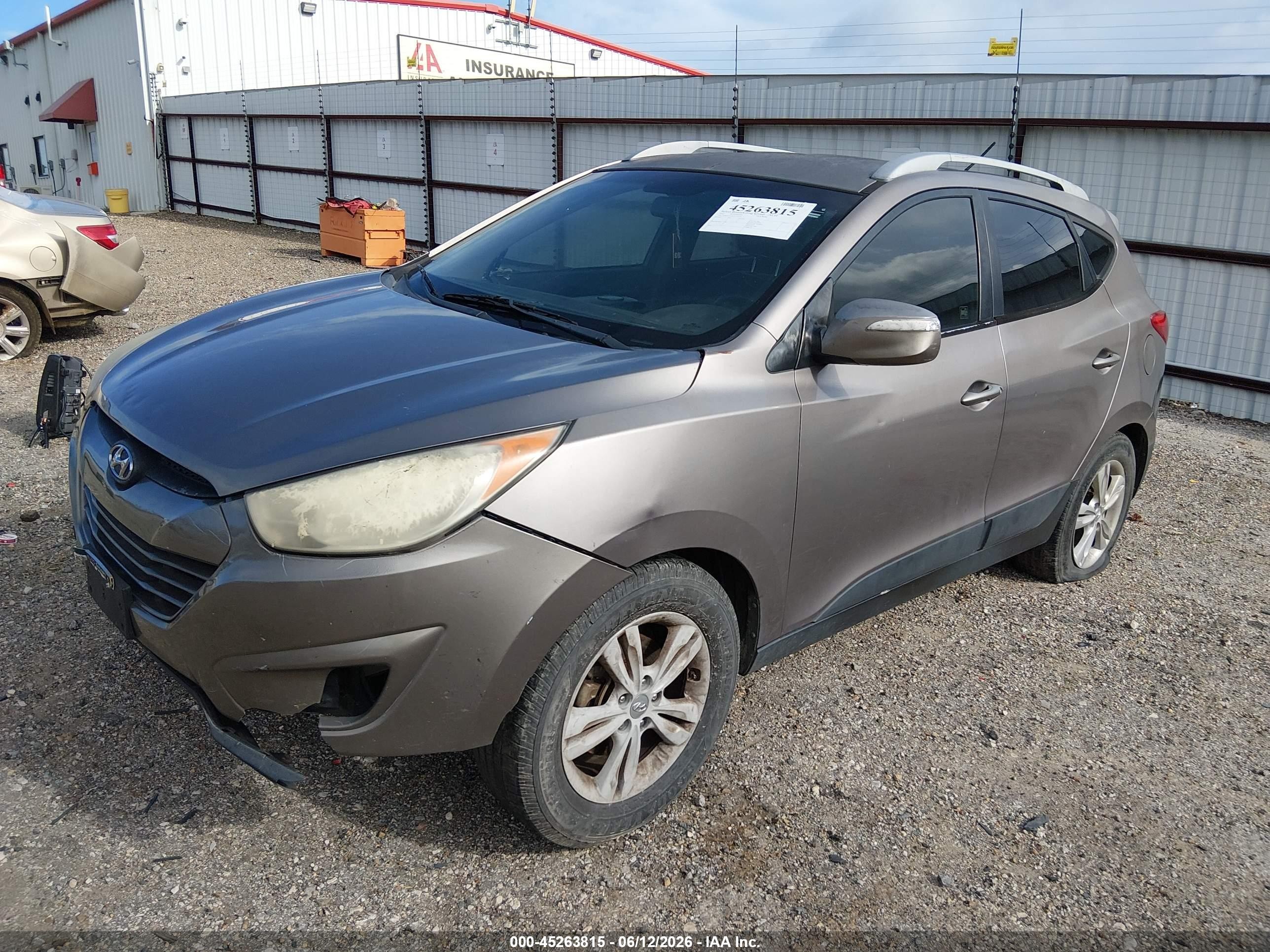 2012 Hyundai Tucson Gls Серый vin: KM8JU3ACXCU377379