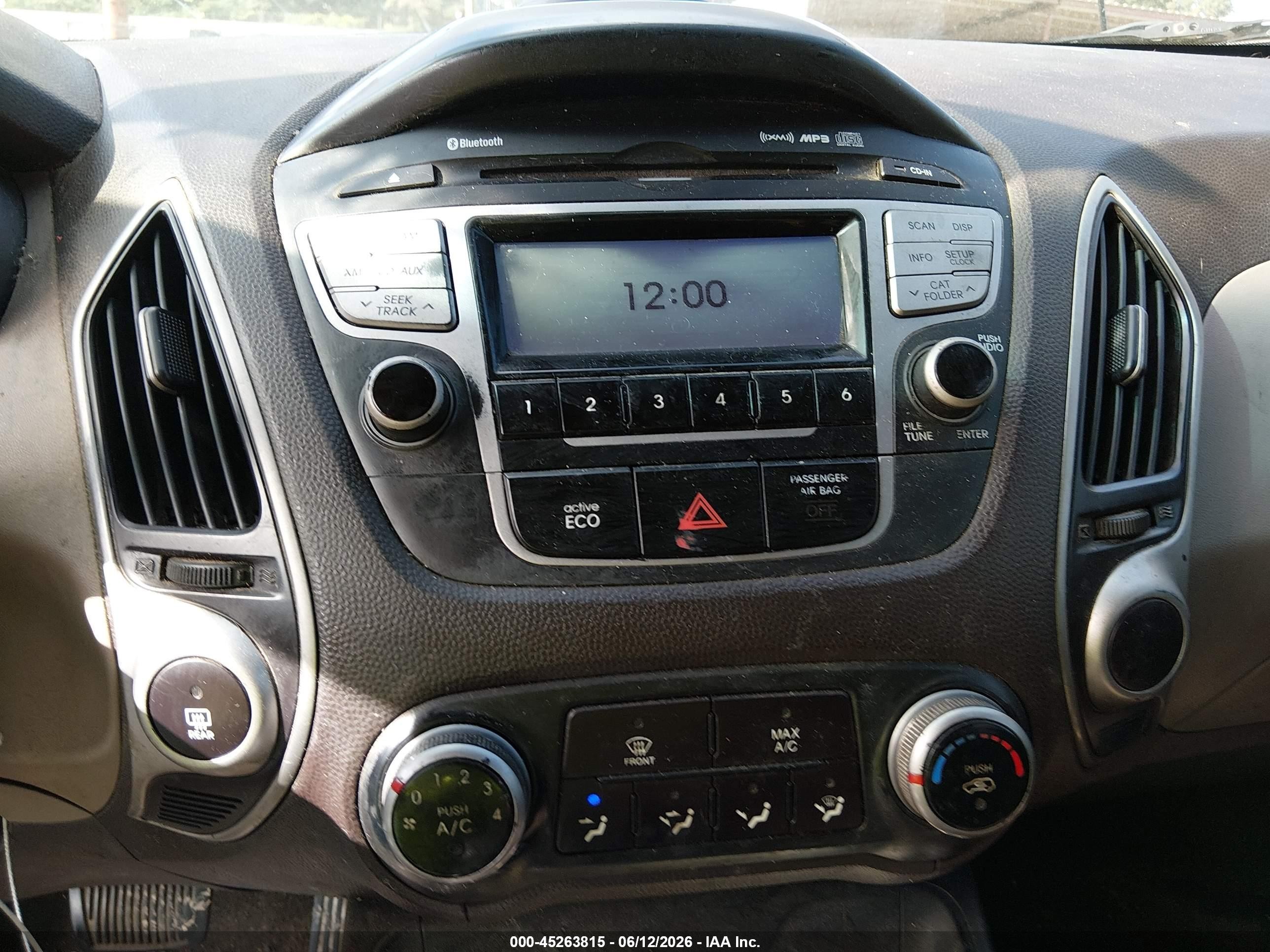 2012 Hyundai Tucson Gls Серый vin: KM8JU3ACXCU377379
