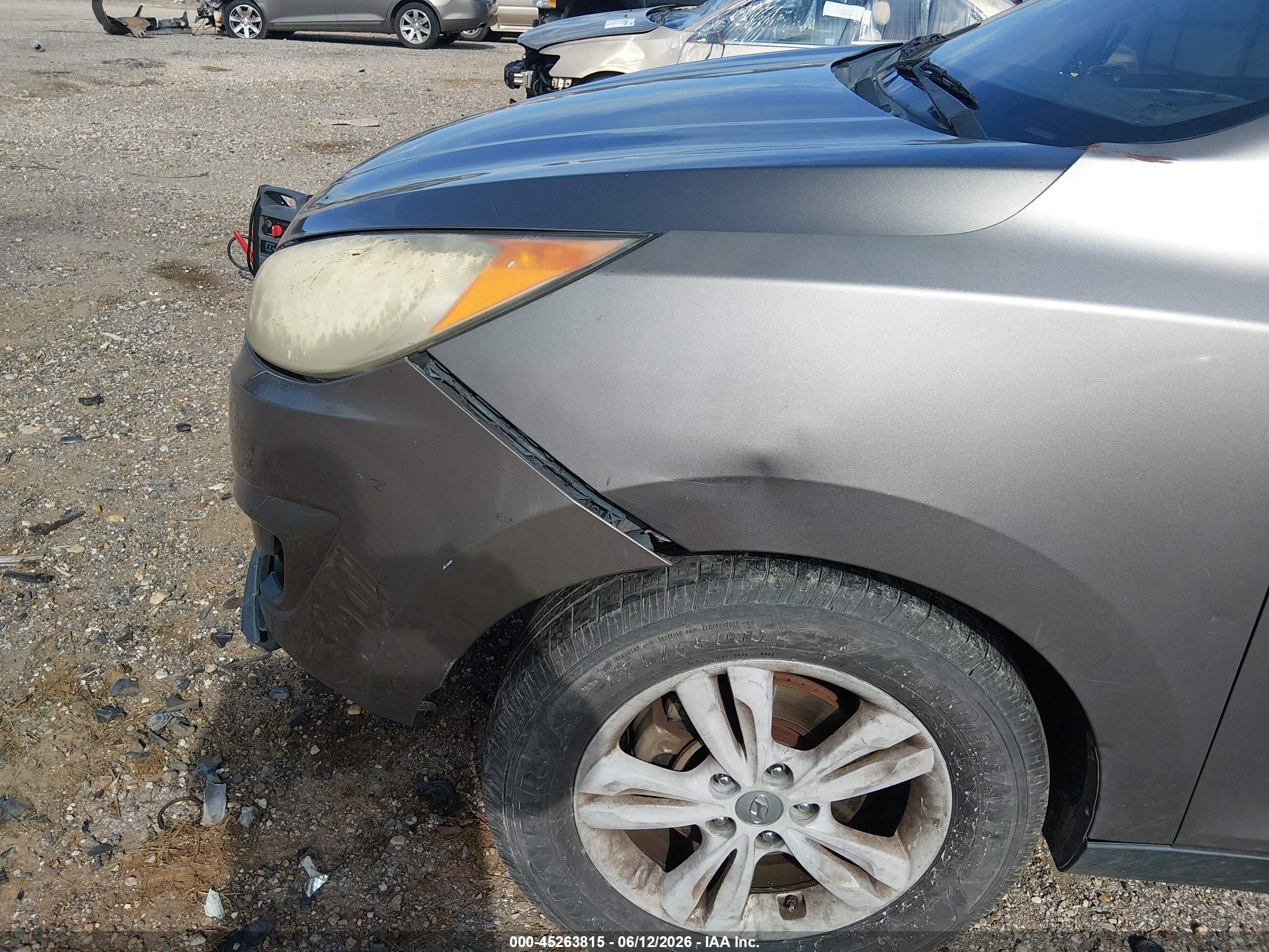 2012 Hyundai Tucson Gls Серый vin: KM8JU3ACXCU377379