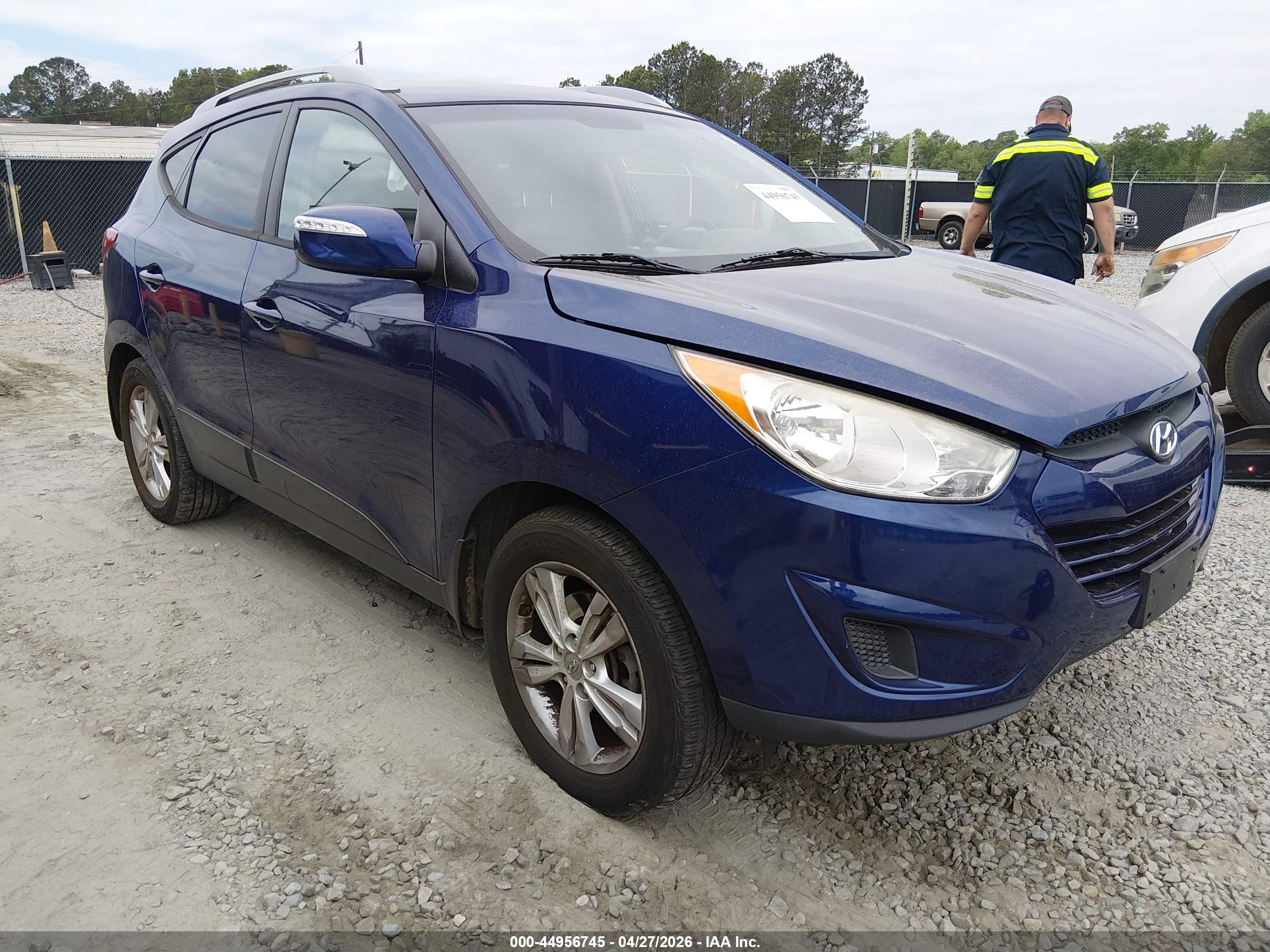 2012 Hyundai Tucson Gls Blue vin: KM8JU3ACXCU416570