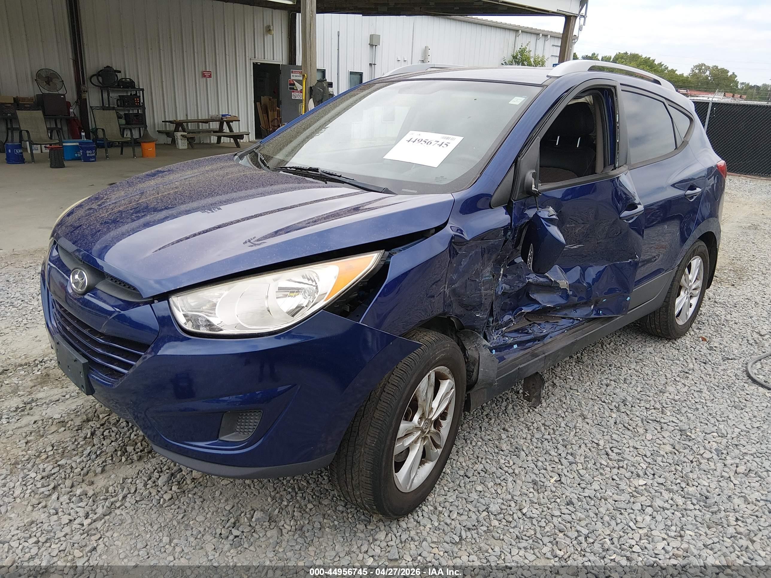 2012 Hyundai Tucson Gls Blue vin: KM8JU3ACXCU416570