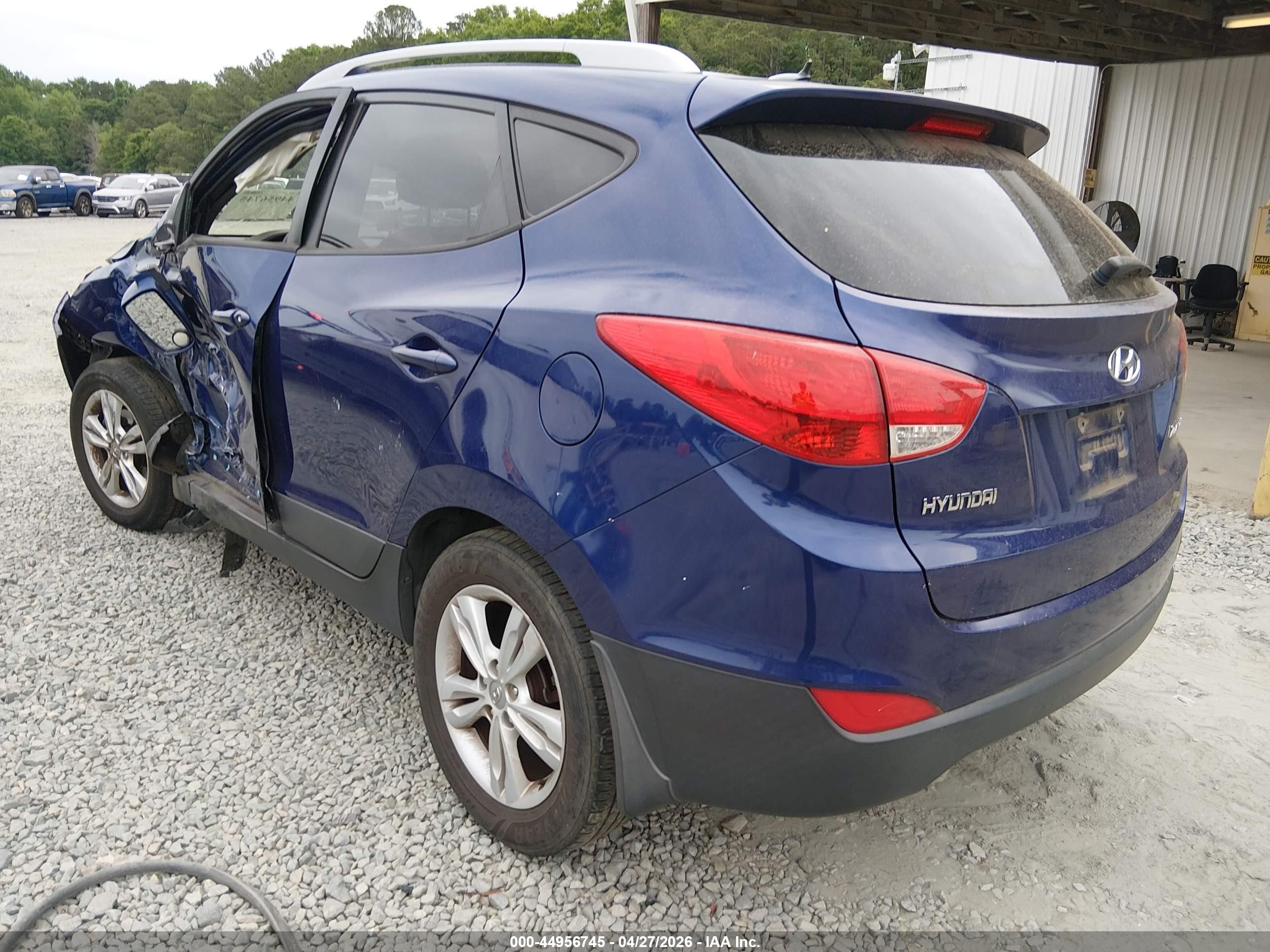 2012 Hyundai Tucson Gls Blue vin: KM8JU3ACXCU416570