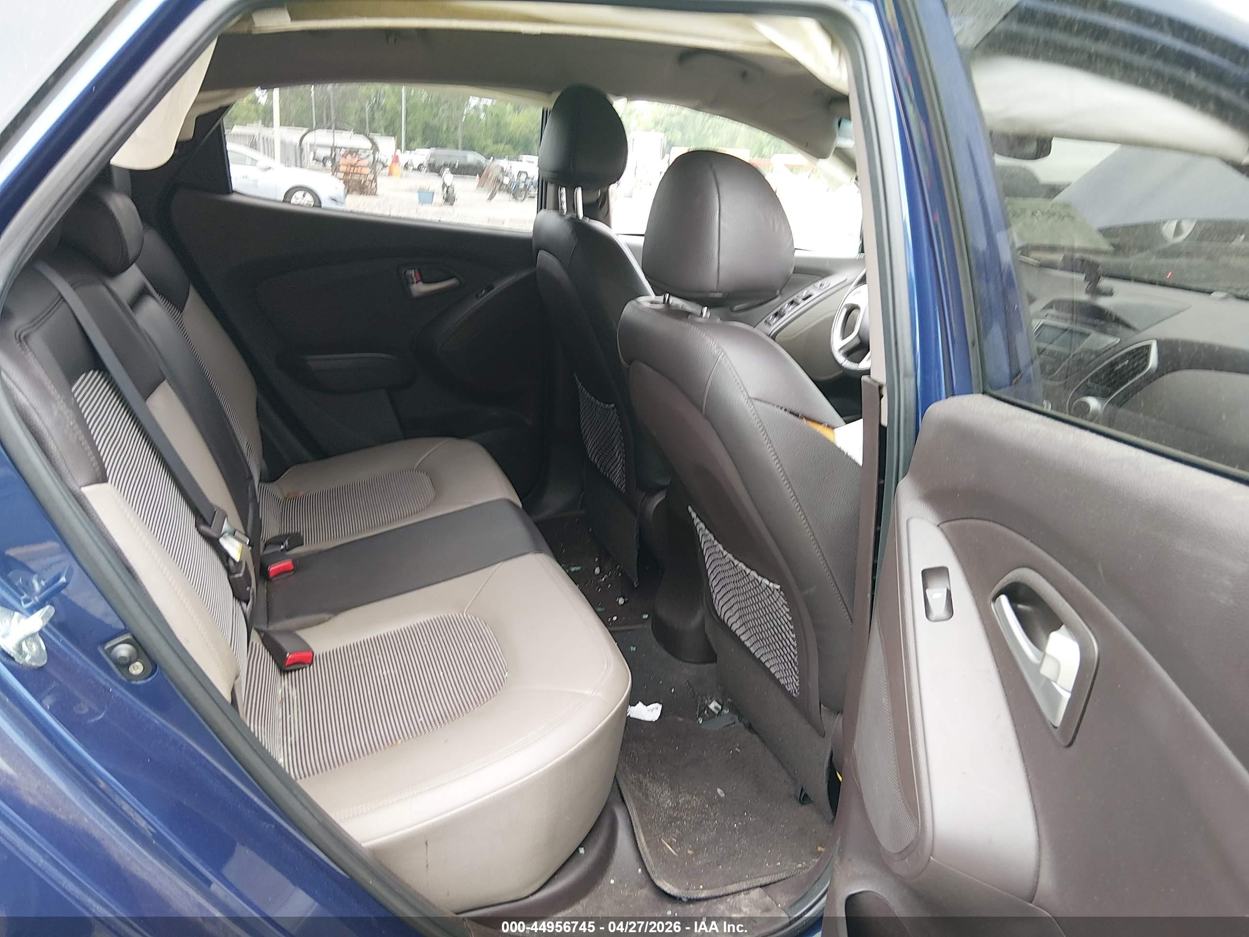 2012 Hyundai Tucson Gls Blue vin: KM8JU3ACXCU416570