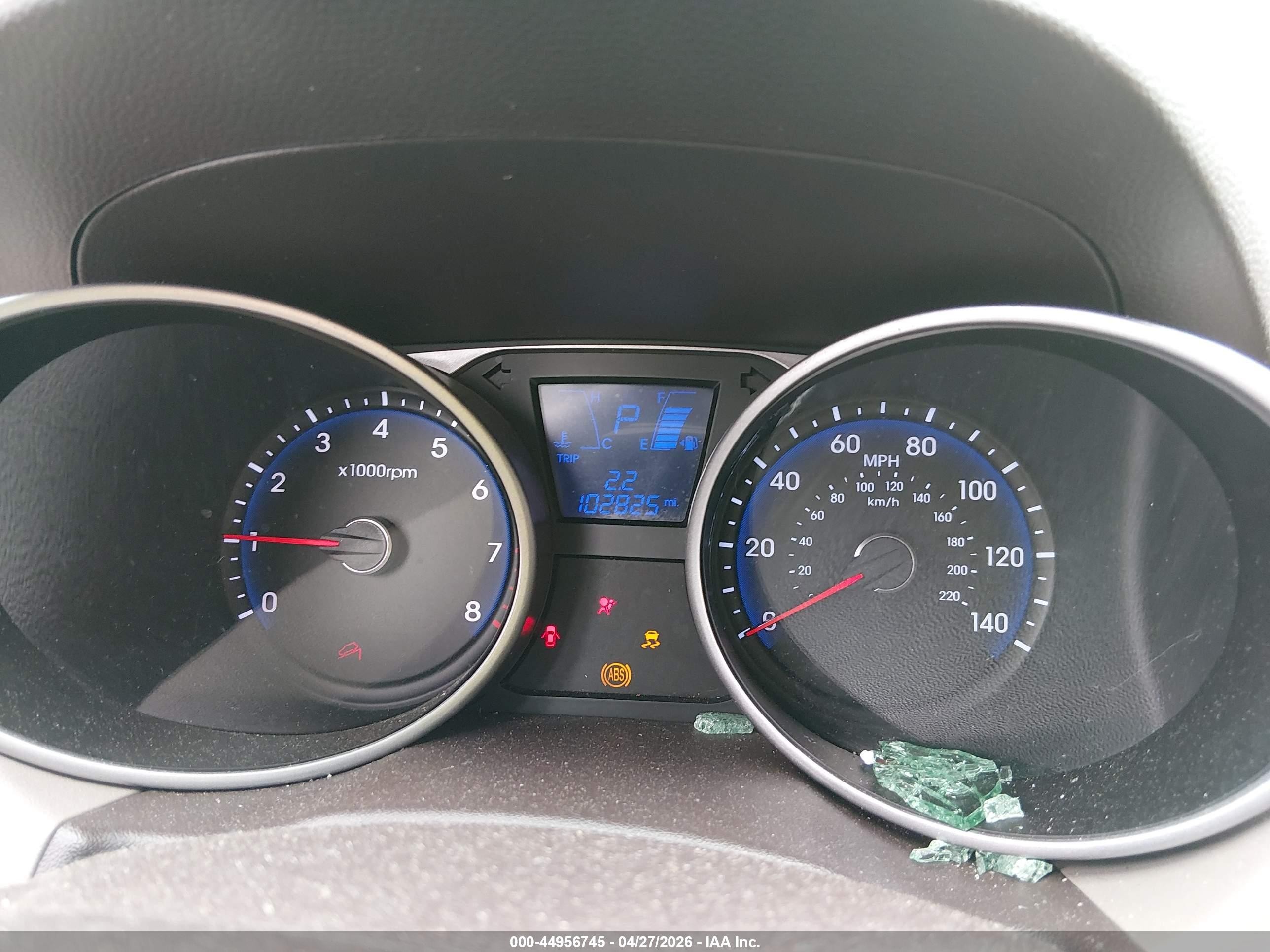 2012 Hyundai Tucson Gls Blue vin: KM8JU3ACXCU416570