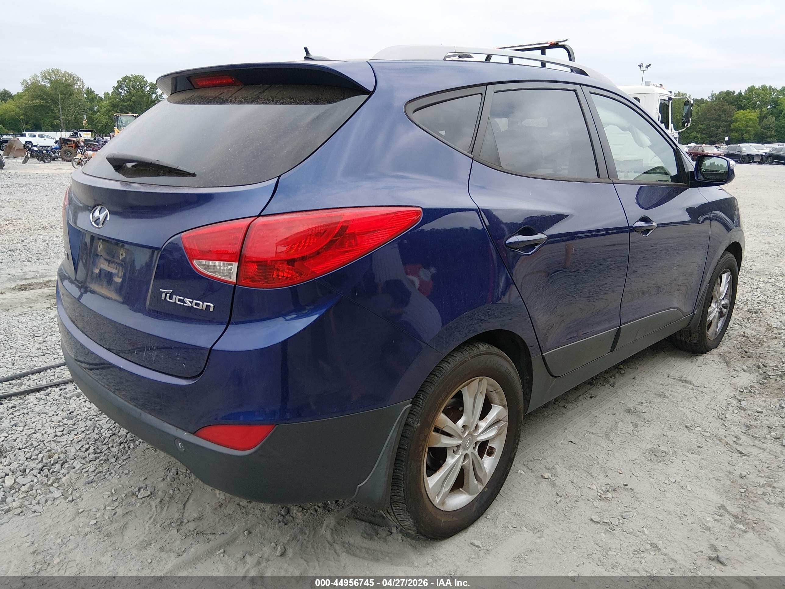 2012 Hyundai Tucson Gls Blue vin: KM8JU3ACXCU416570