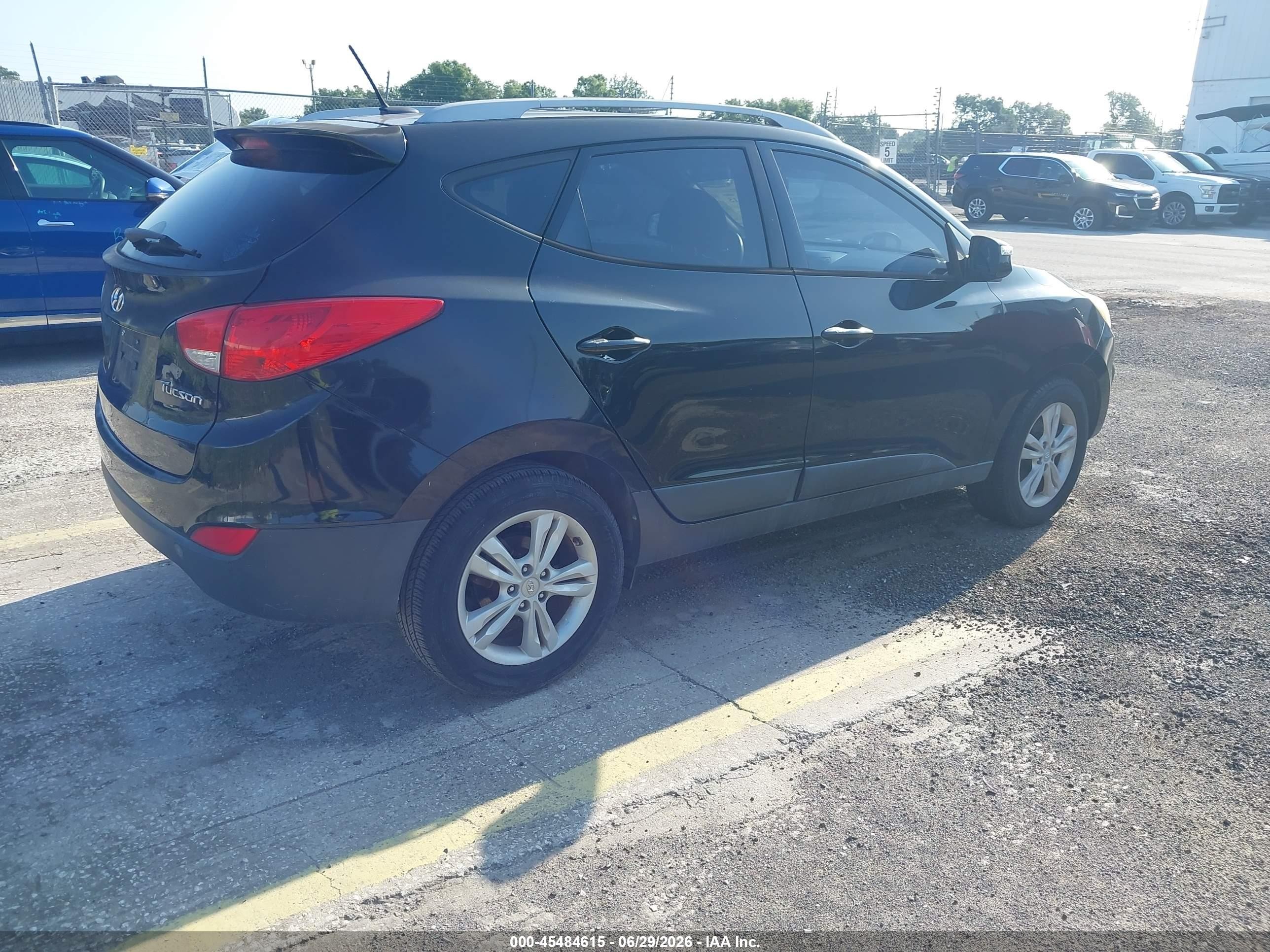 2012 Hyundai Tucson Gls Black vin: KM8JU3ACXCU467843
