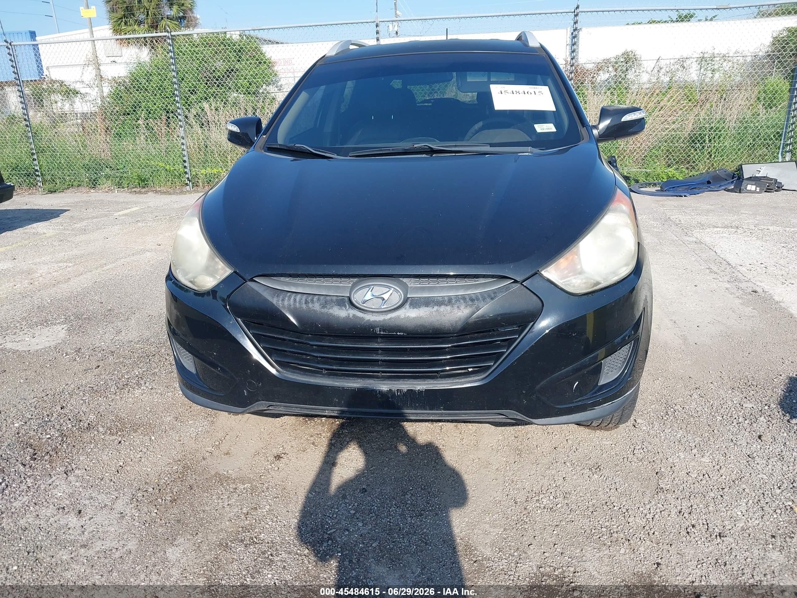 2012 Hyundai Tucson Gls Black vin: KM8JU3ACXCU467843