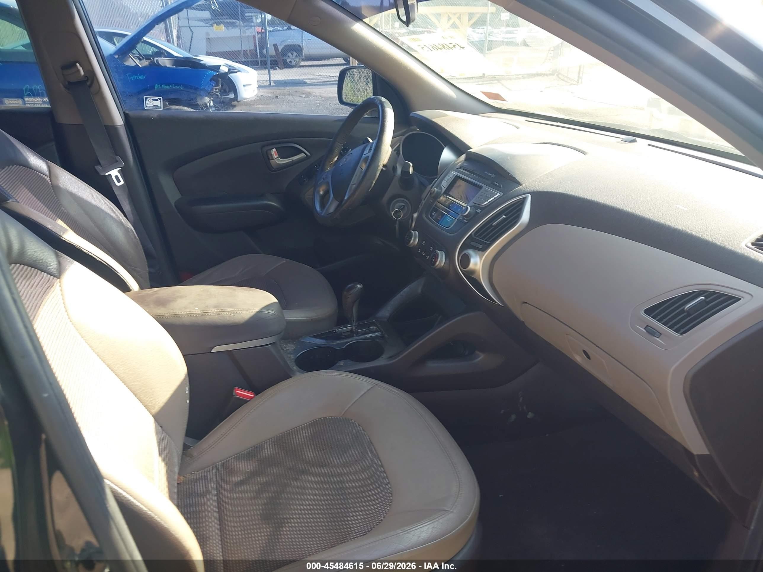 2012 Hyundai Tucson Gls Black vin: KM8JU3ACXCU467843