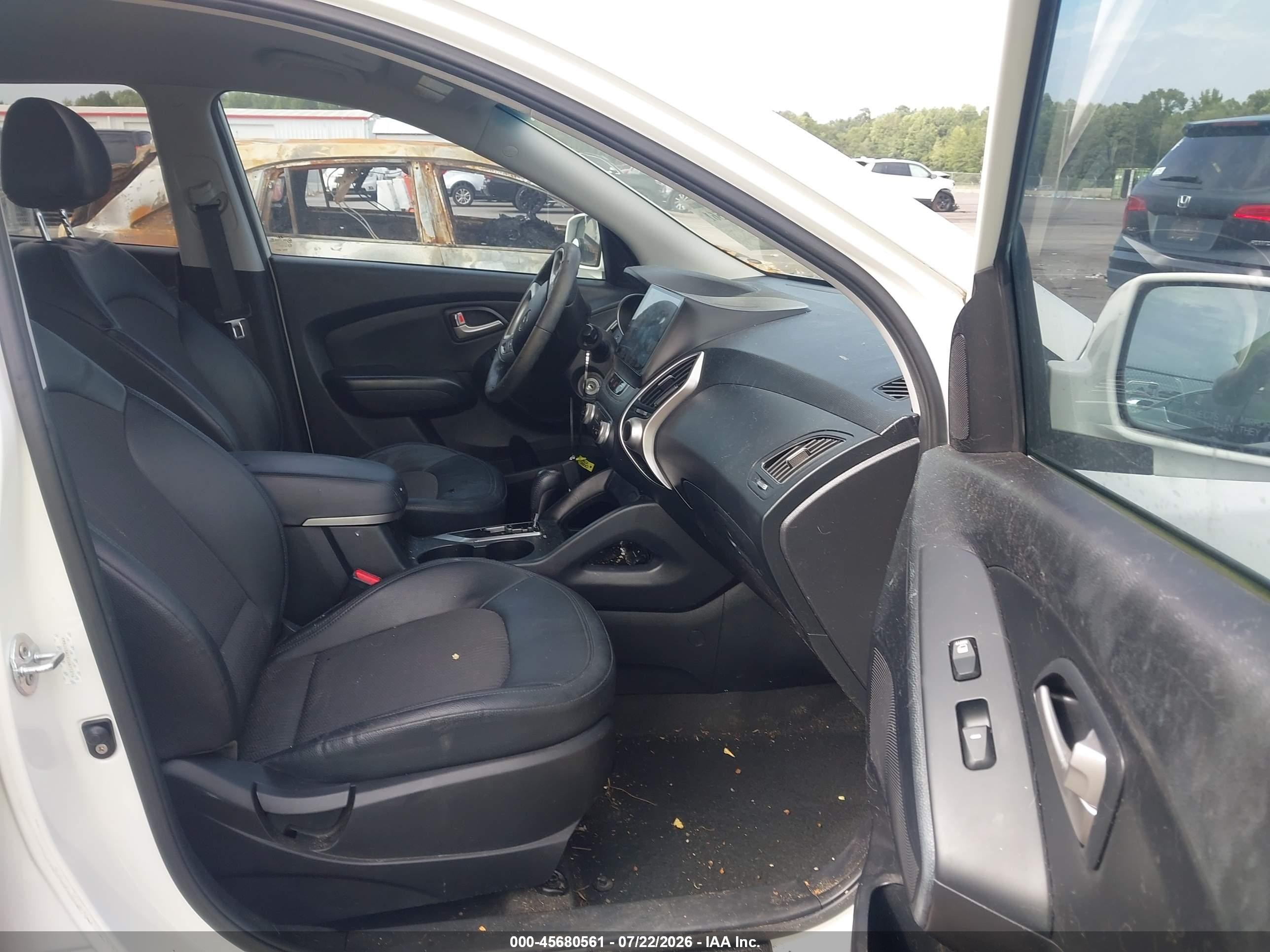 2012 Hyundai Tucson Gls White vin: KM8JU3ACXCU471214