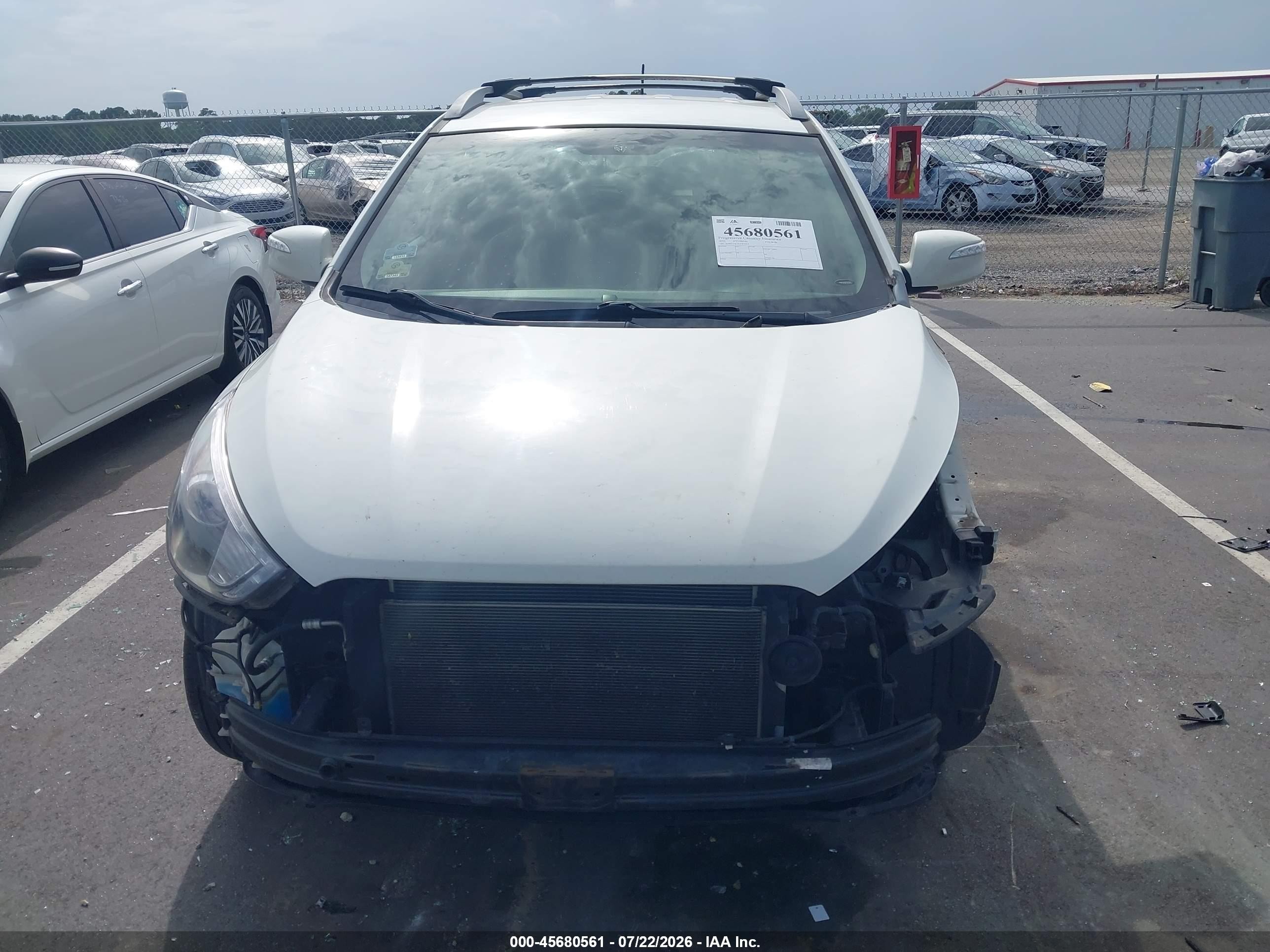 2012 Hyundai Tucson Gls White vin: KM8JU3ACXCU471214