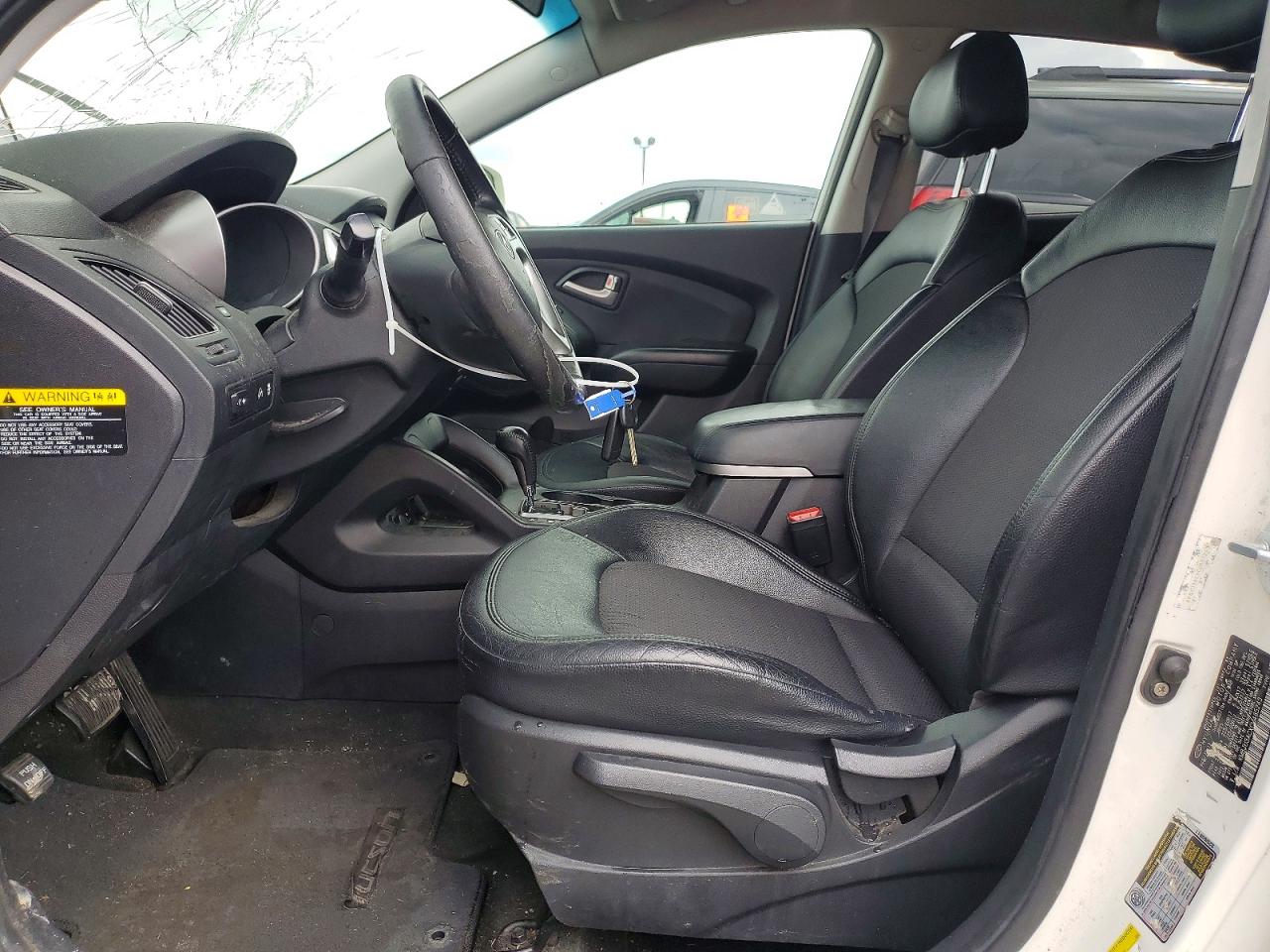 2012 Hyundai Tucson Gls White vin: KM8JU3ACXCU485243