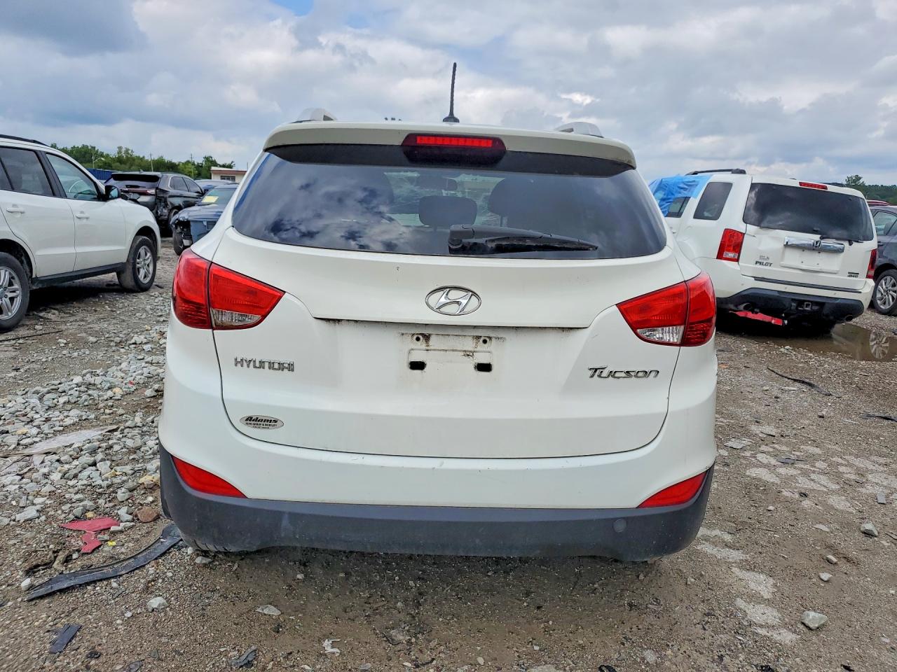 2012 Hyundai Tucson Gls White vin: KM8JU3ACXCU485243