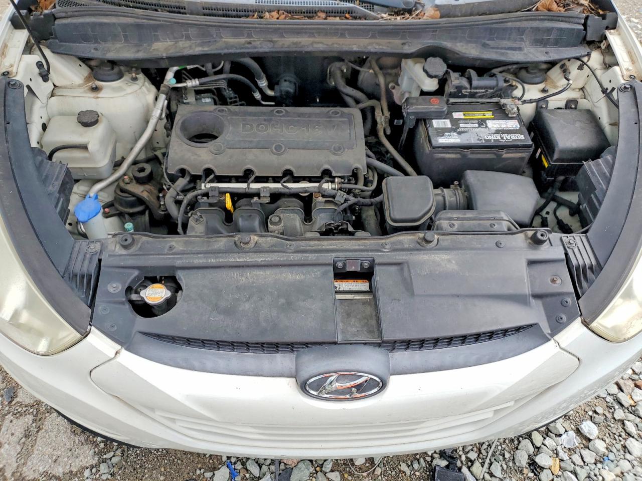 2012 Hyundai Tucson Gls White vin: KM8JU3ACXCU485243