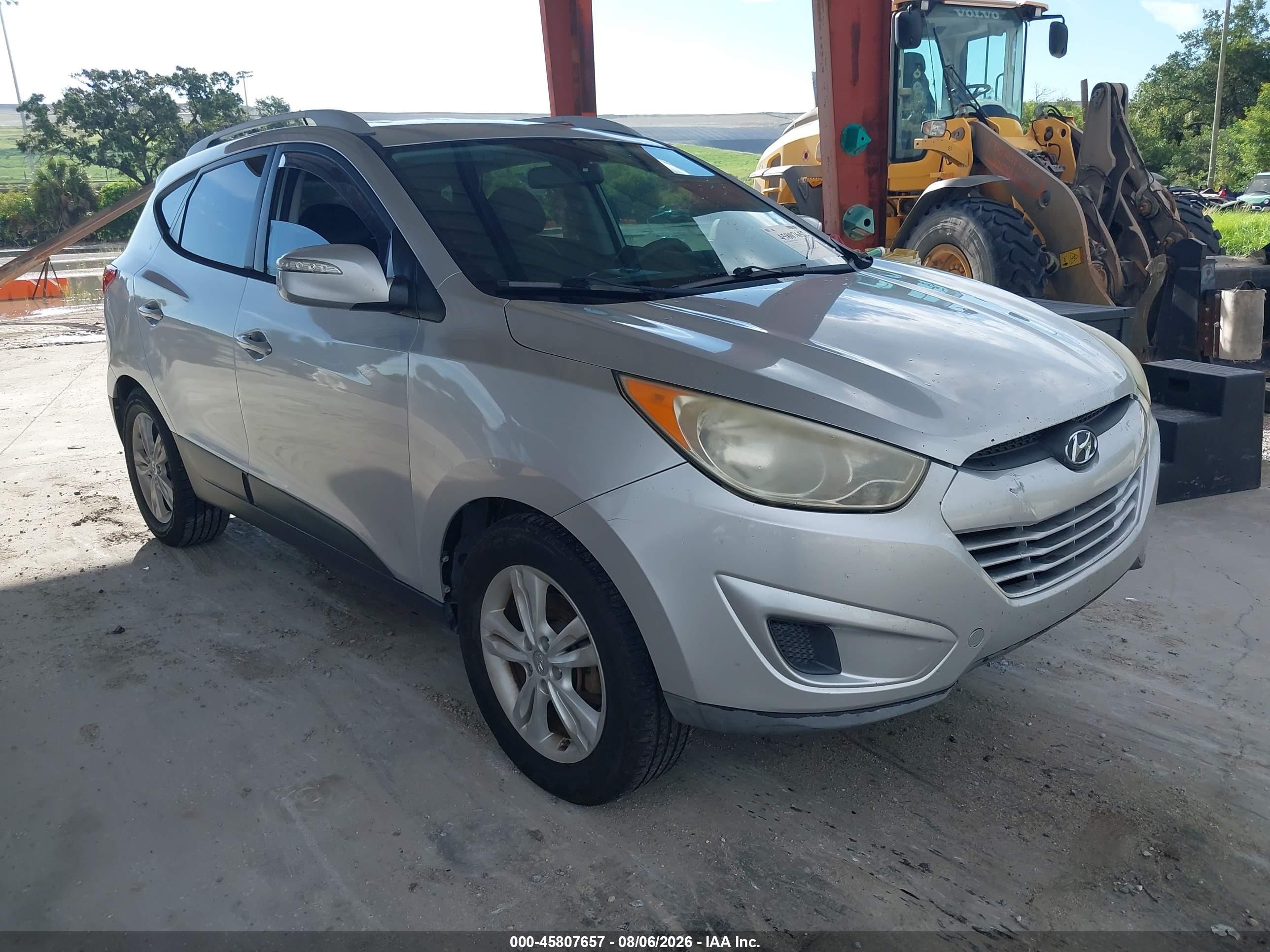 2012 Hyundai Tucson Gls Silver vin: KM8JU3ACXCU499501
