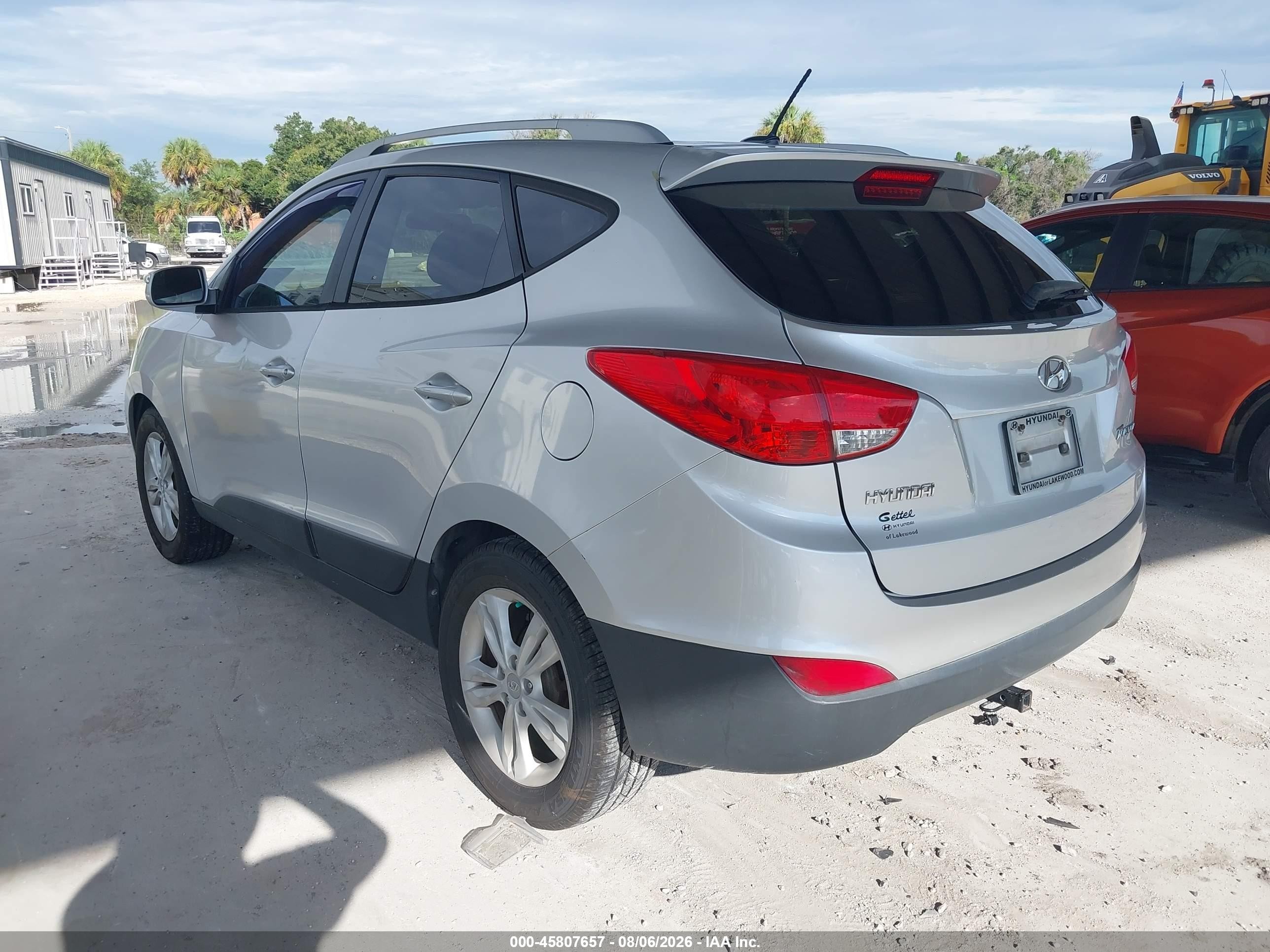 2012 Hyundai Tucson Gls Серебряный vin: KM8JU3ACXCU499501