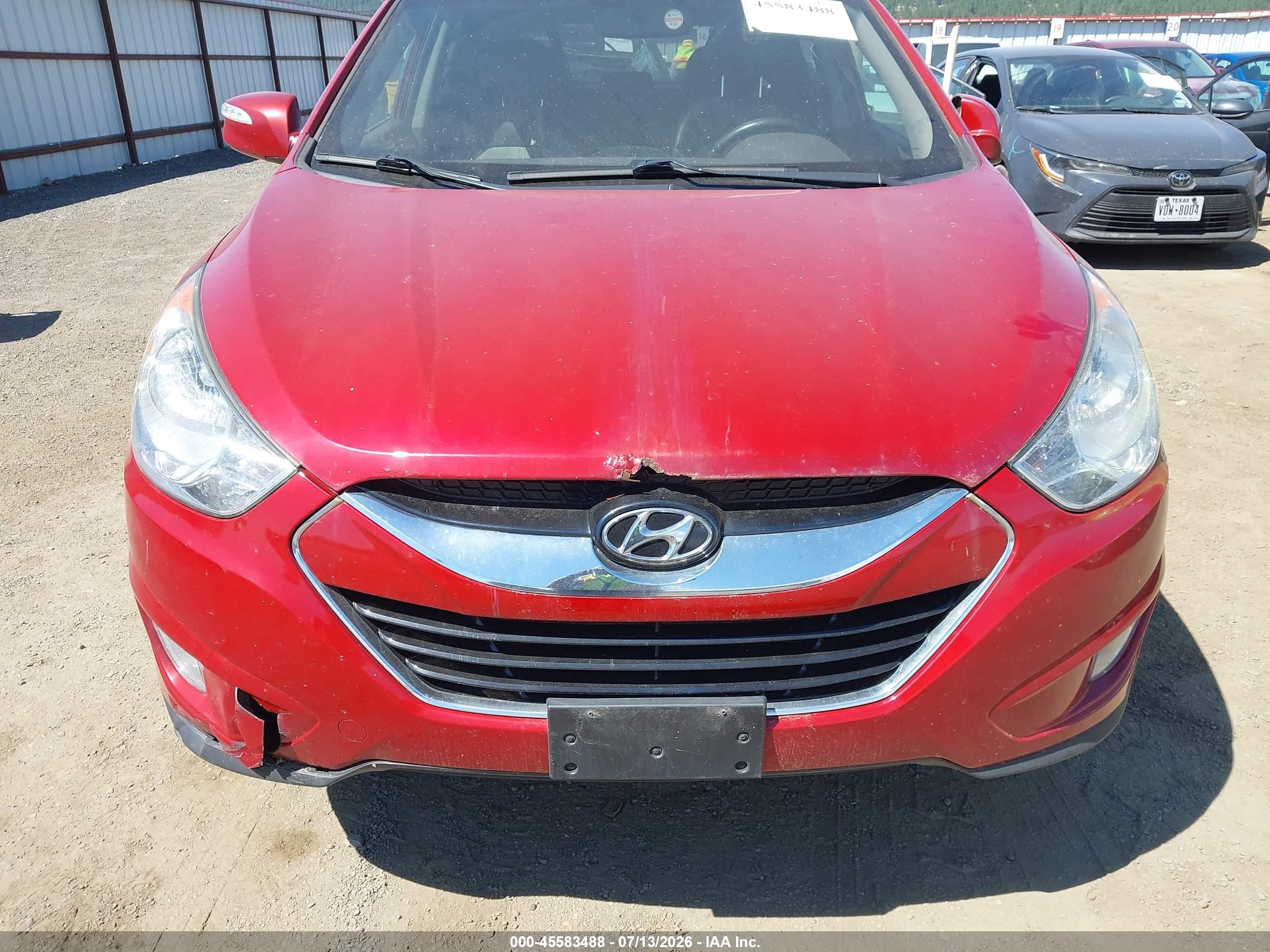 2013 Hyundai Tucson Limited Red vin: KM8JU3ACXDU563991