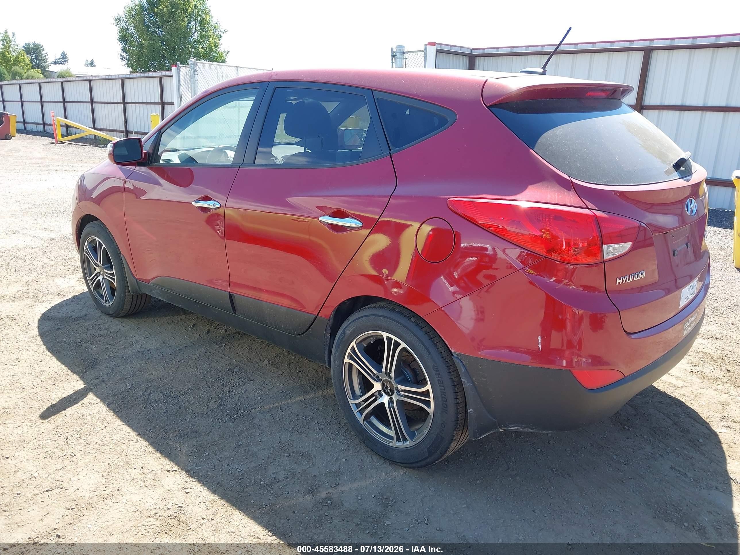 2013 Hyundai Tucson Limited Red vin: KM8JU3ACXDU563991