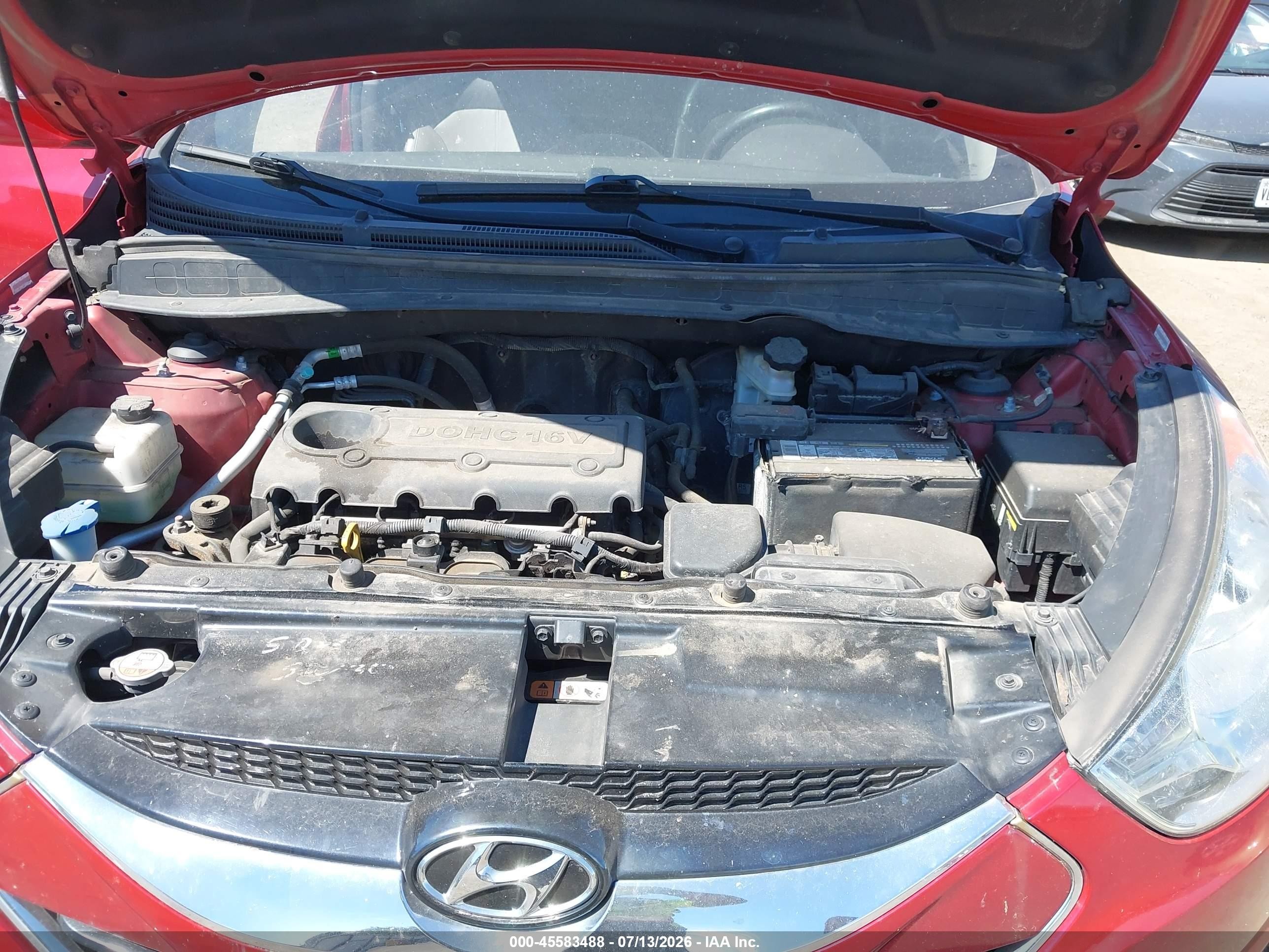 2013 Hyundai Tucson Limited Red vin: KM8JU3ACXDU563991