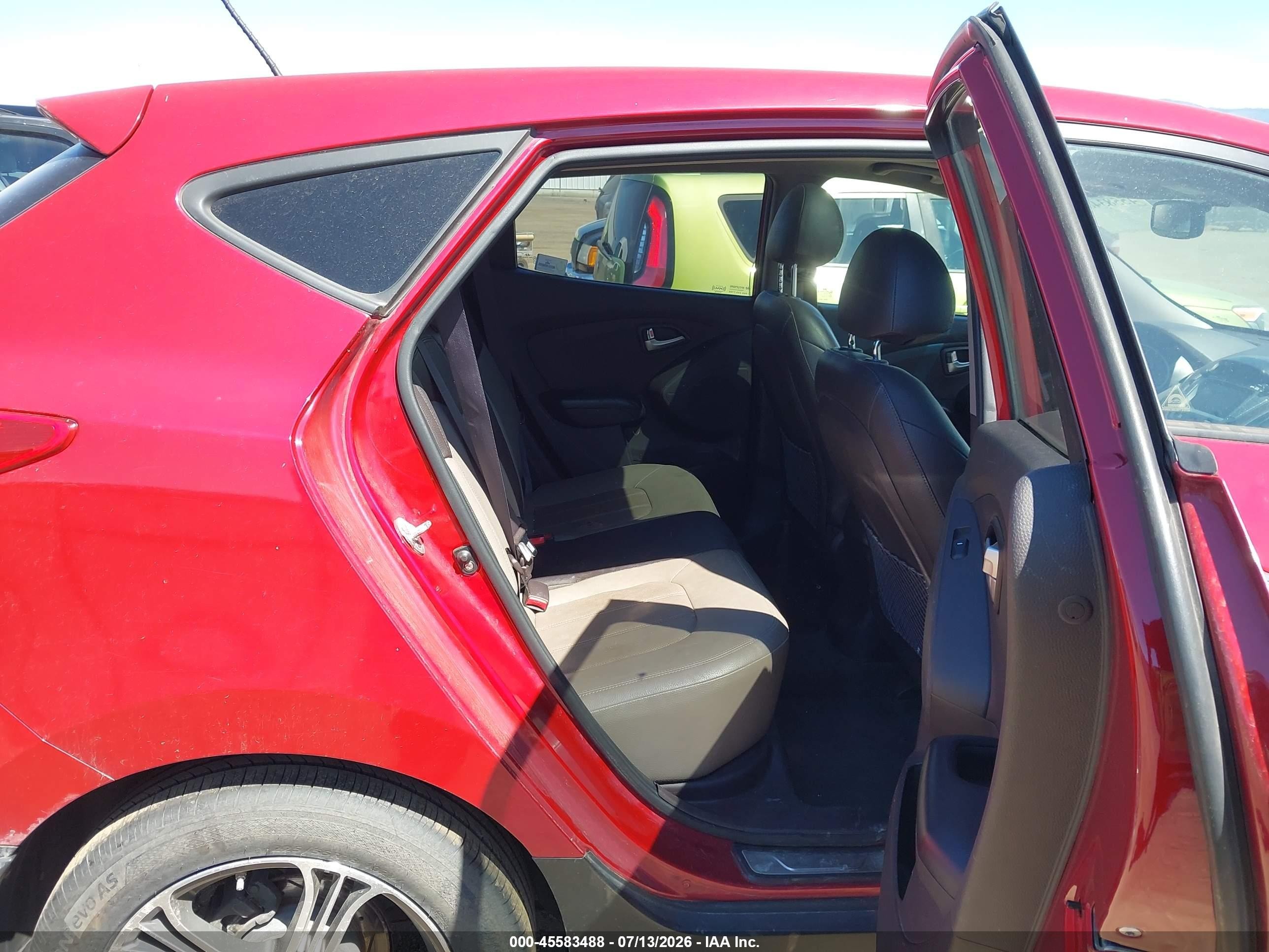 2013 Hyundai Tucson Limited Red vin: KM8JU3ACXDU563991
