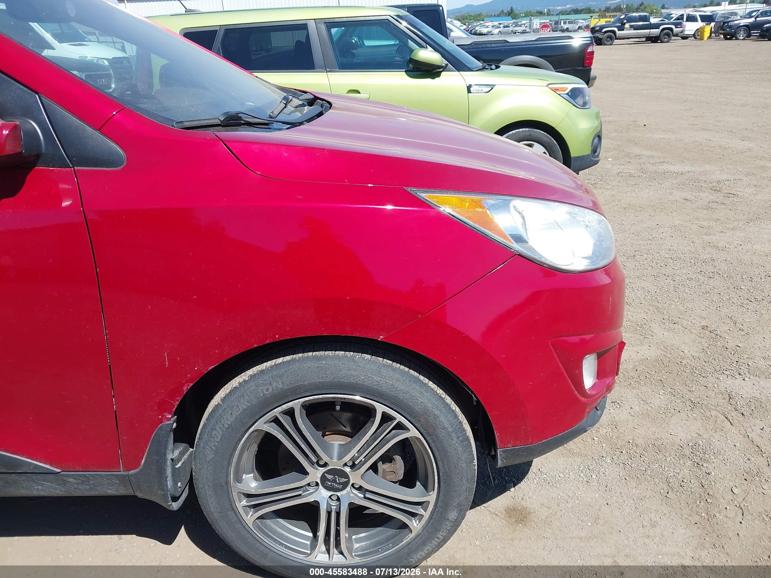 2013 Hyundai Tucson Limited Red vin: KM8JU3ACXDU563991