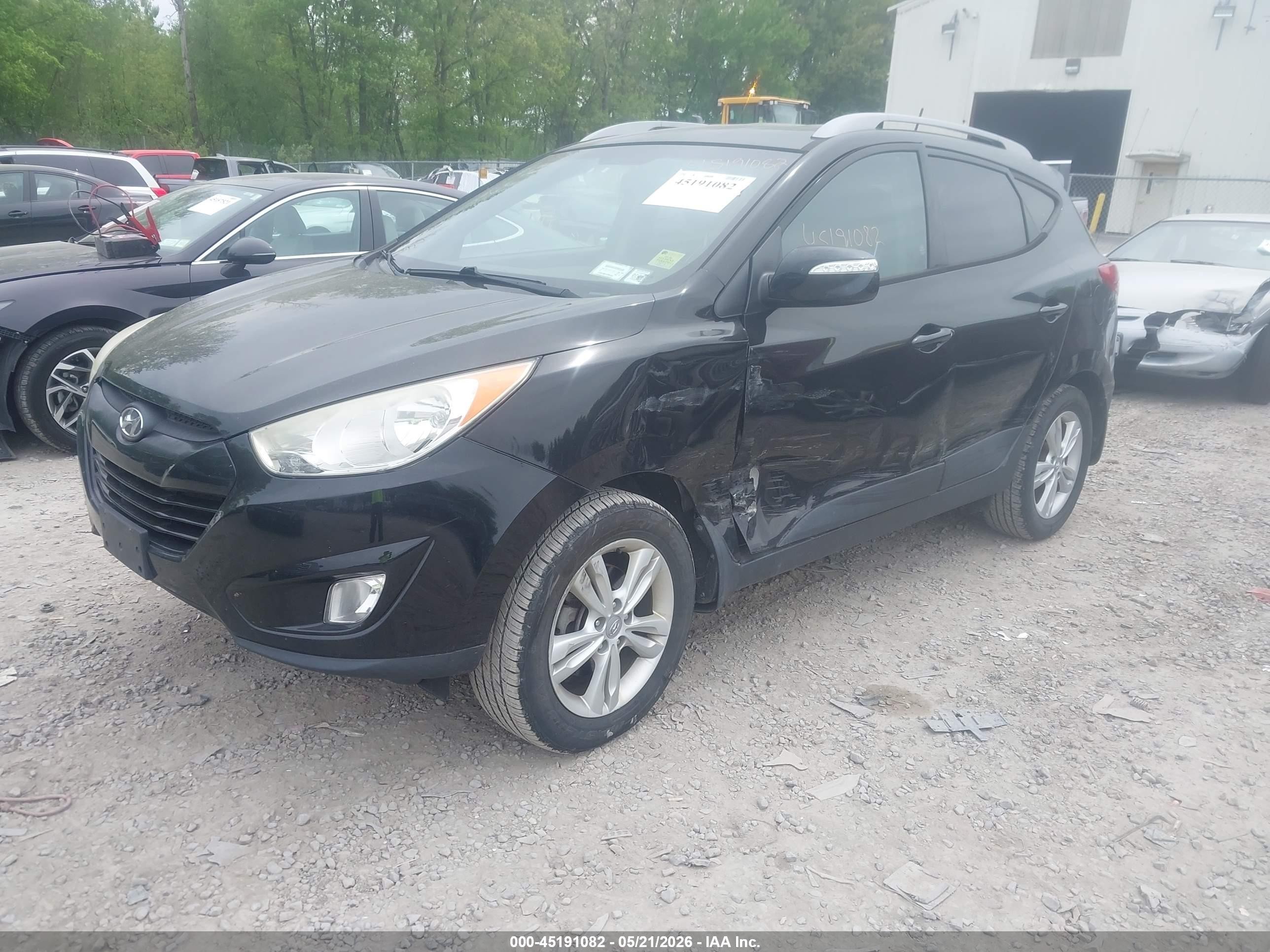 2013 Hyundai Tucson Gls Black vin: KM8JU3ACXDU564073
