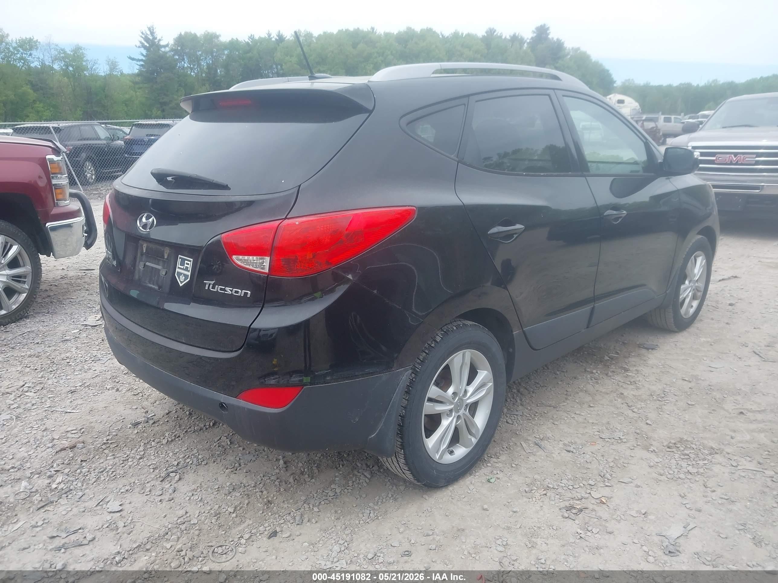 2013 Hyundai Tucson Gls Black vin: KM8JU3ACXDU564073