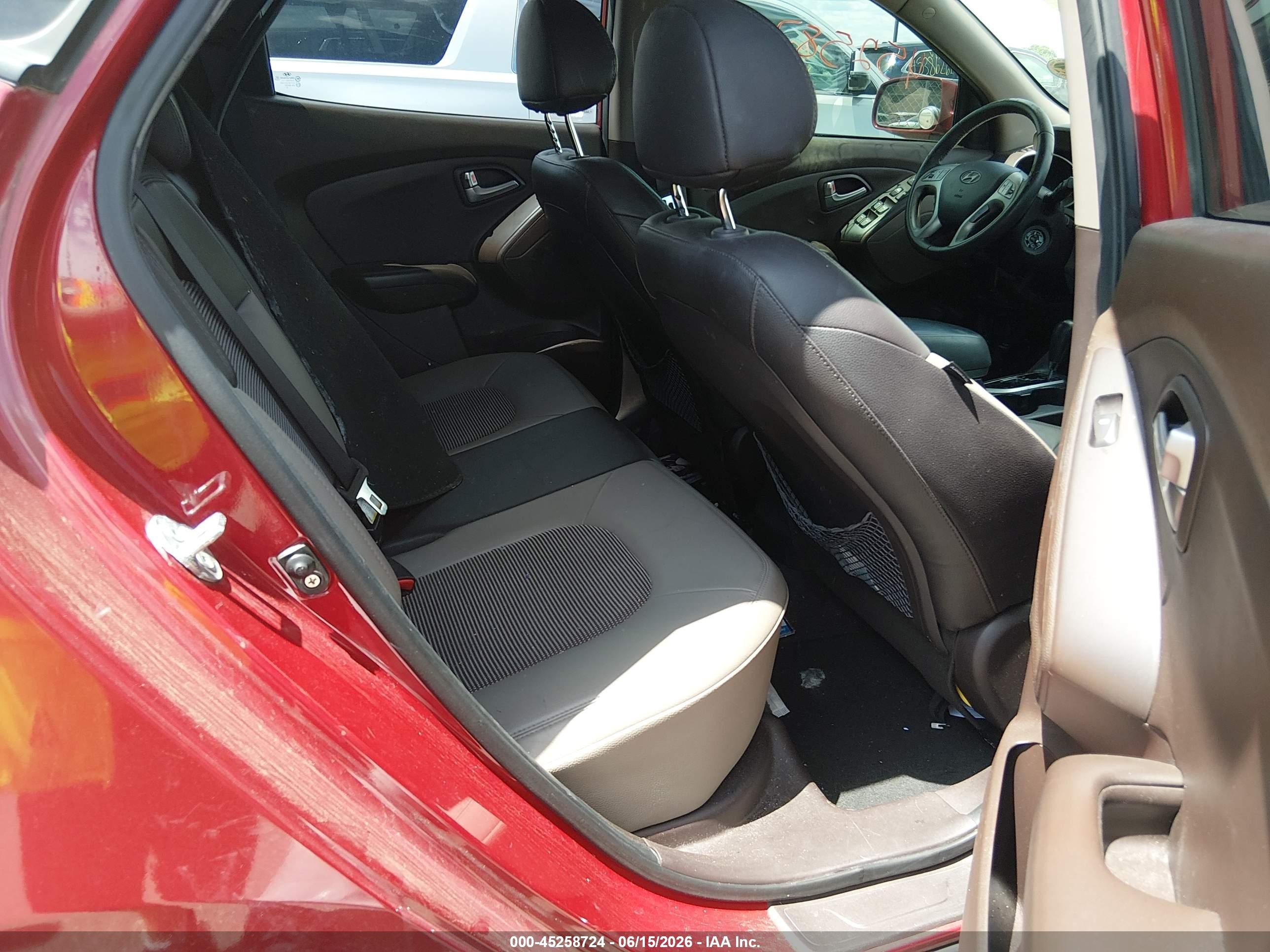 2013 Hyundai Tucson Gls Burgundy vin: KM8JU3ACXDU636129