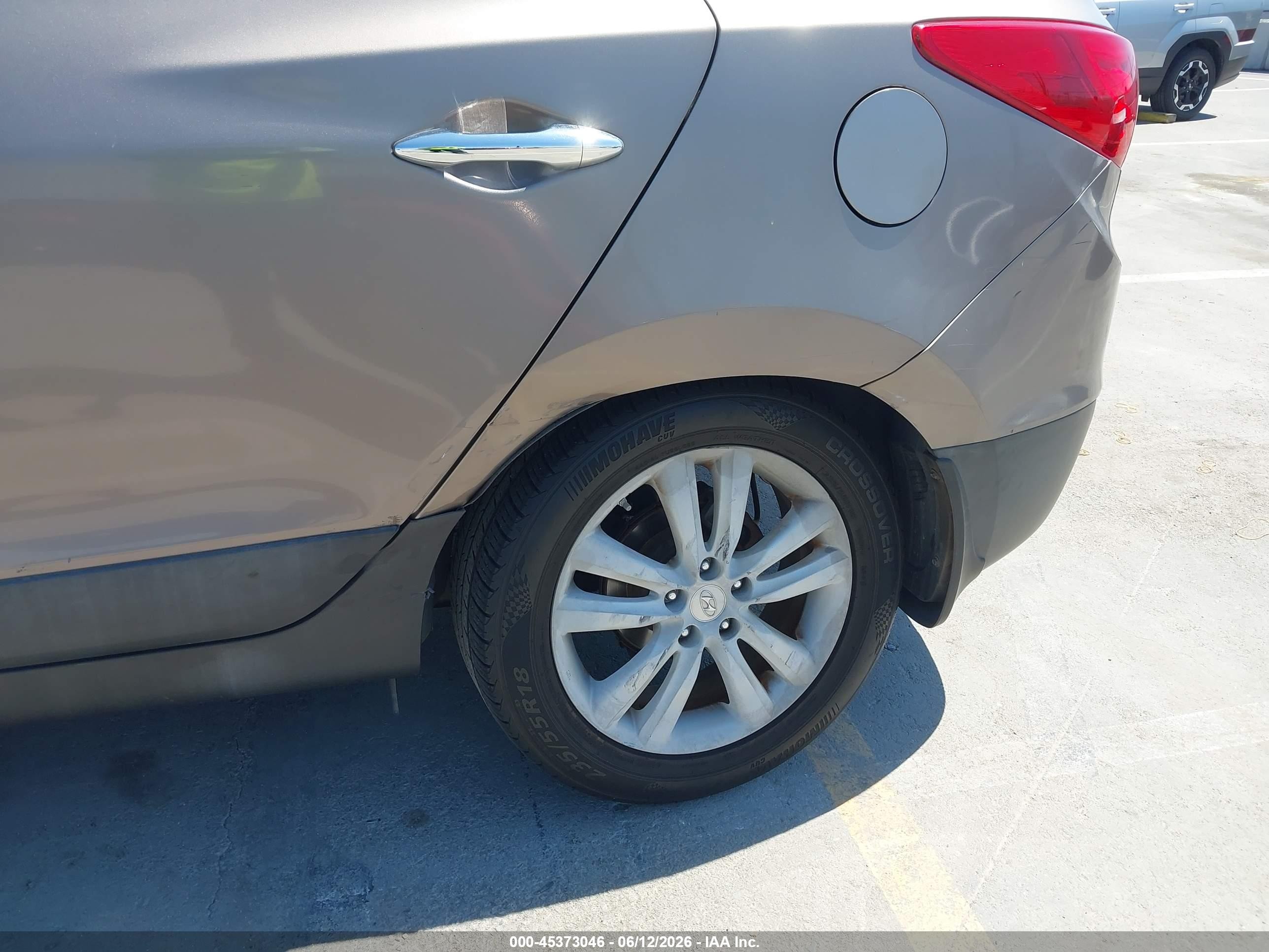 2013 Hyundai Tucson Limited Brown vin: KM8JU3ACXDU637278