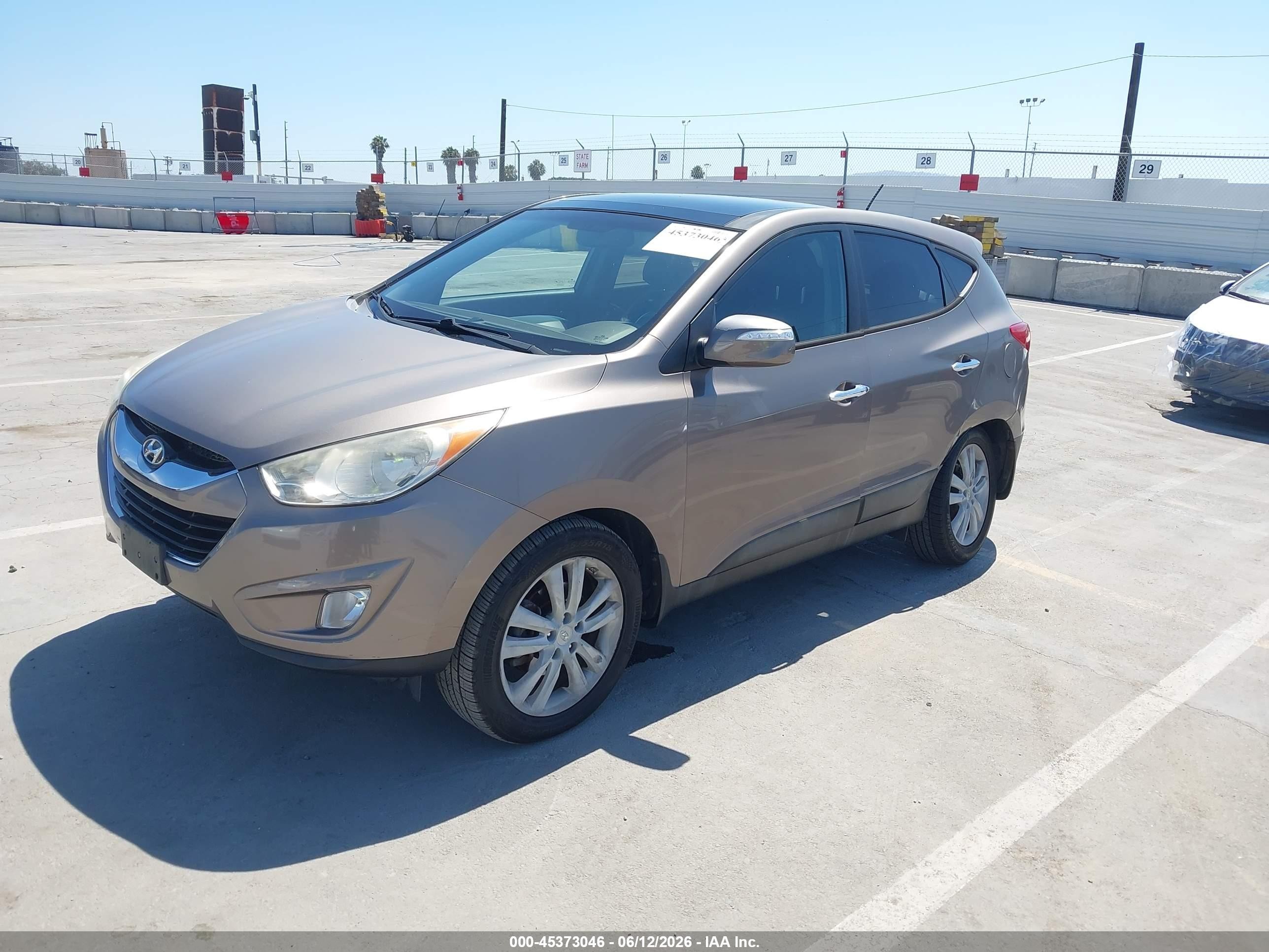 2013 Hyundai Tucson Limited Brown vin: KM8JU3ACXDU637278