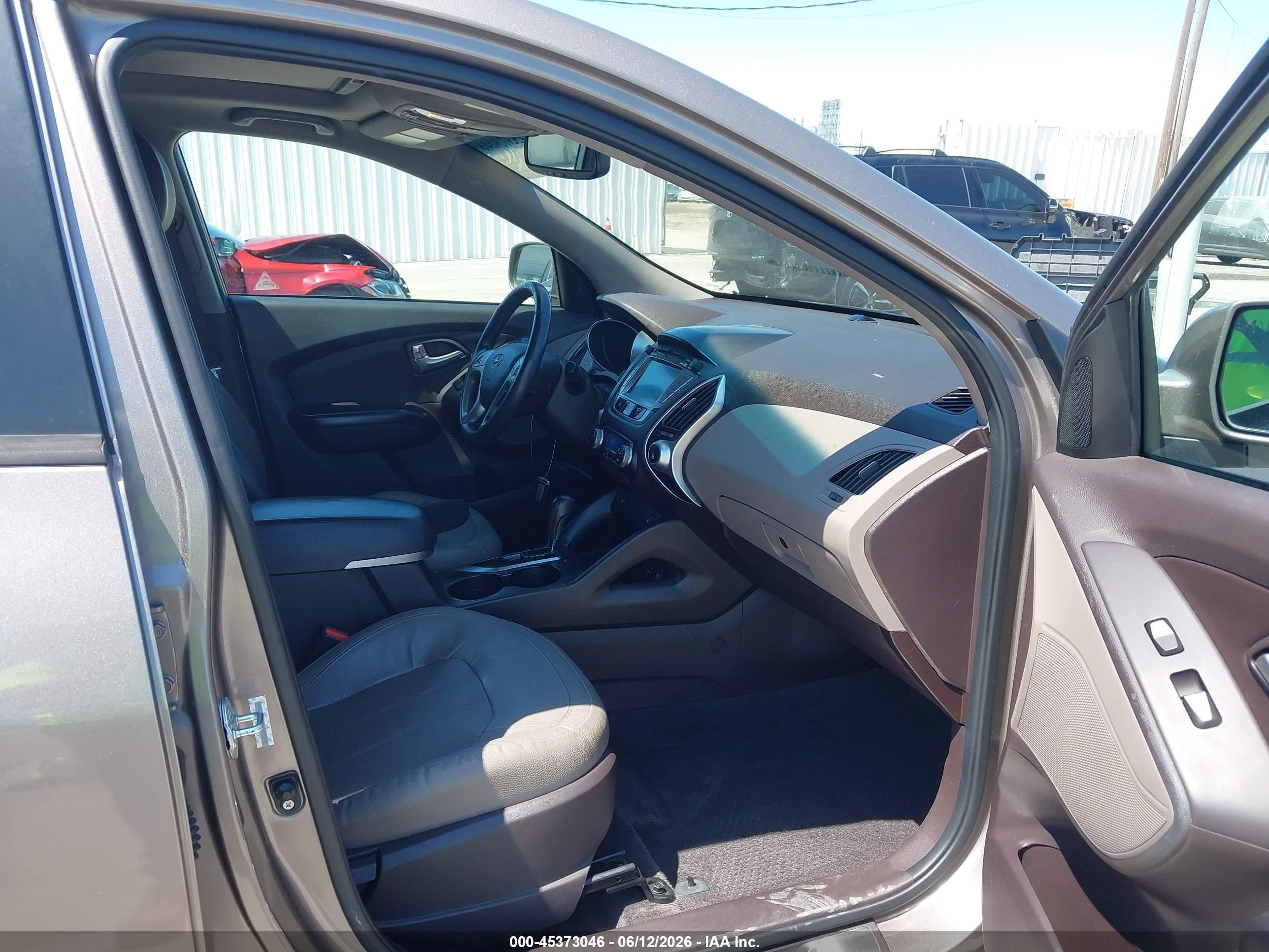 2013 Hyundai Tucson Limited Brown vin: KM8JU3ACXDU637278