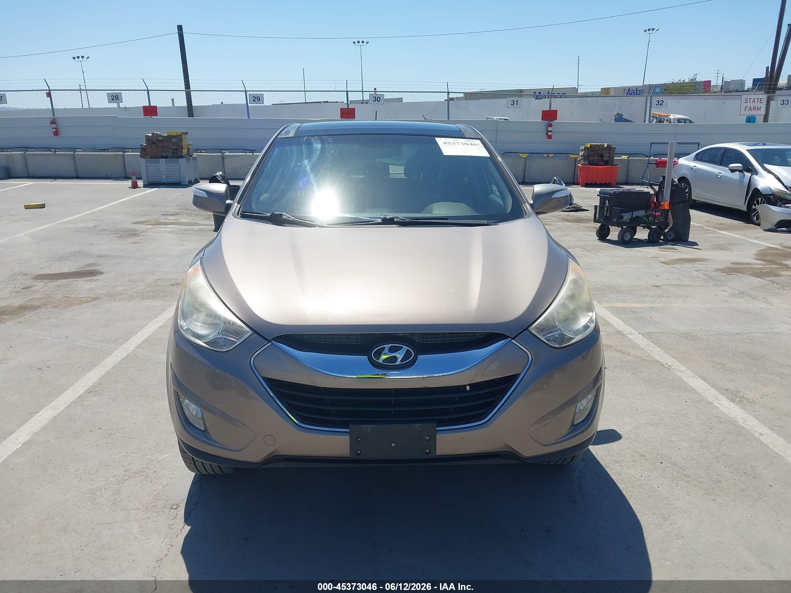 2013 Hyundai Tucson Limited Brown vin: KM8JU3ACXDU637278