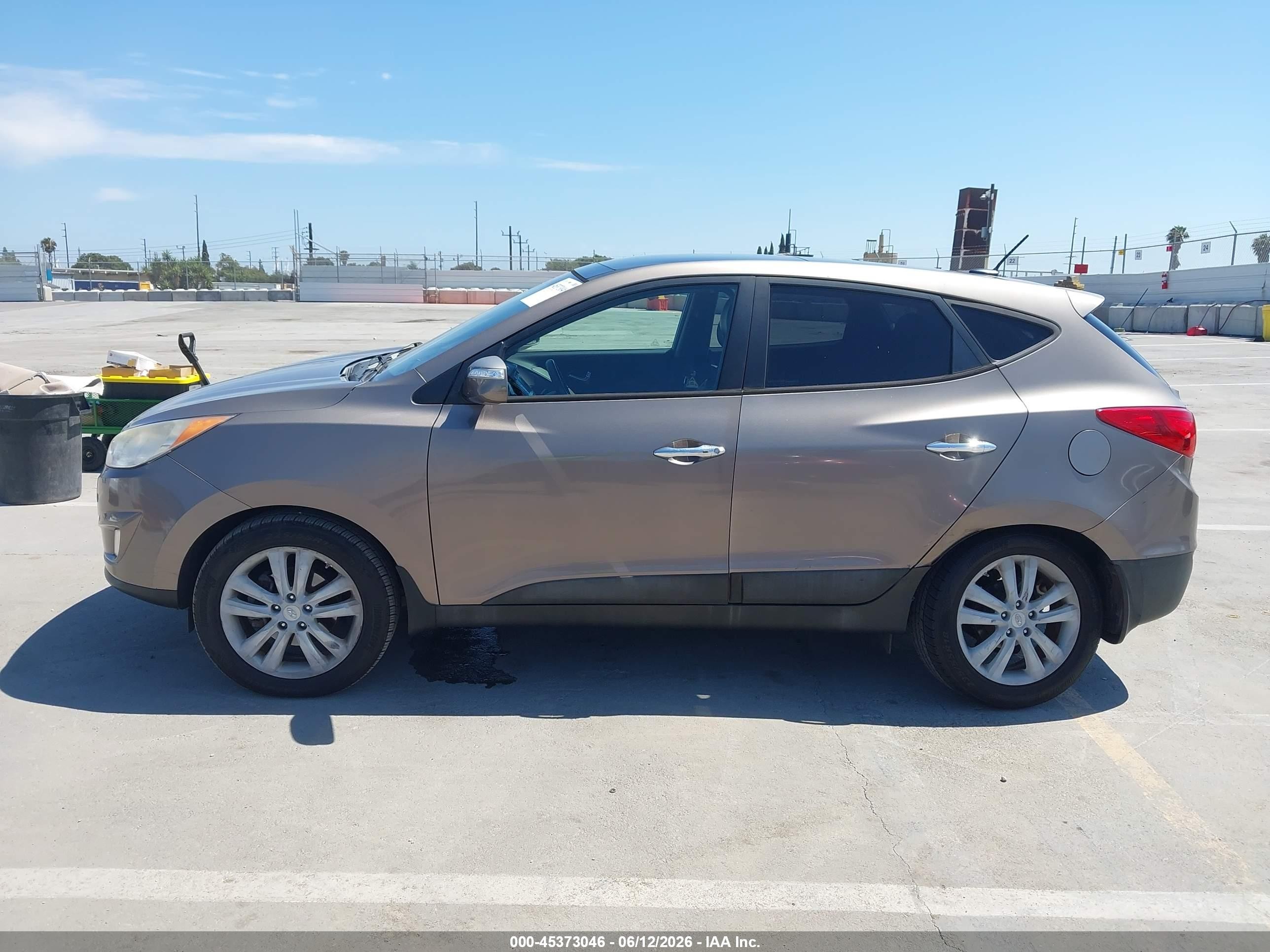 2013 Hyundai Tucson Limited Brown vin: KM8JU3ACXDU637278