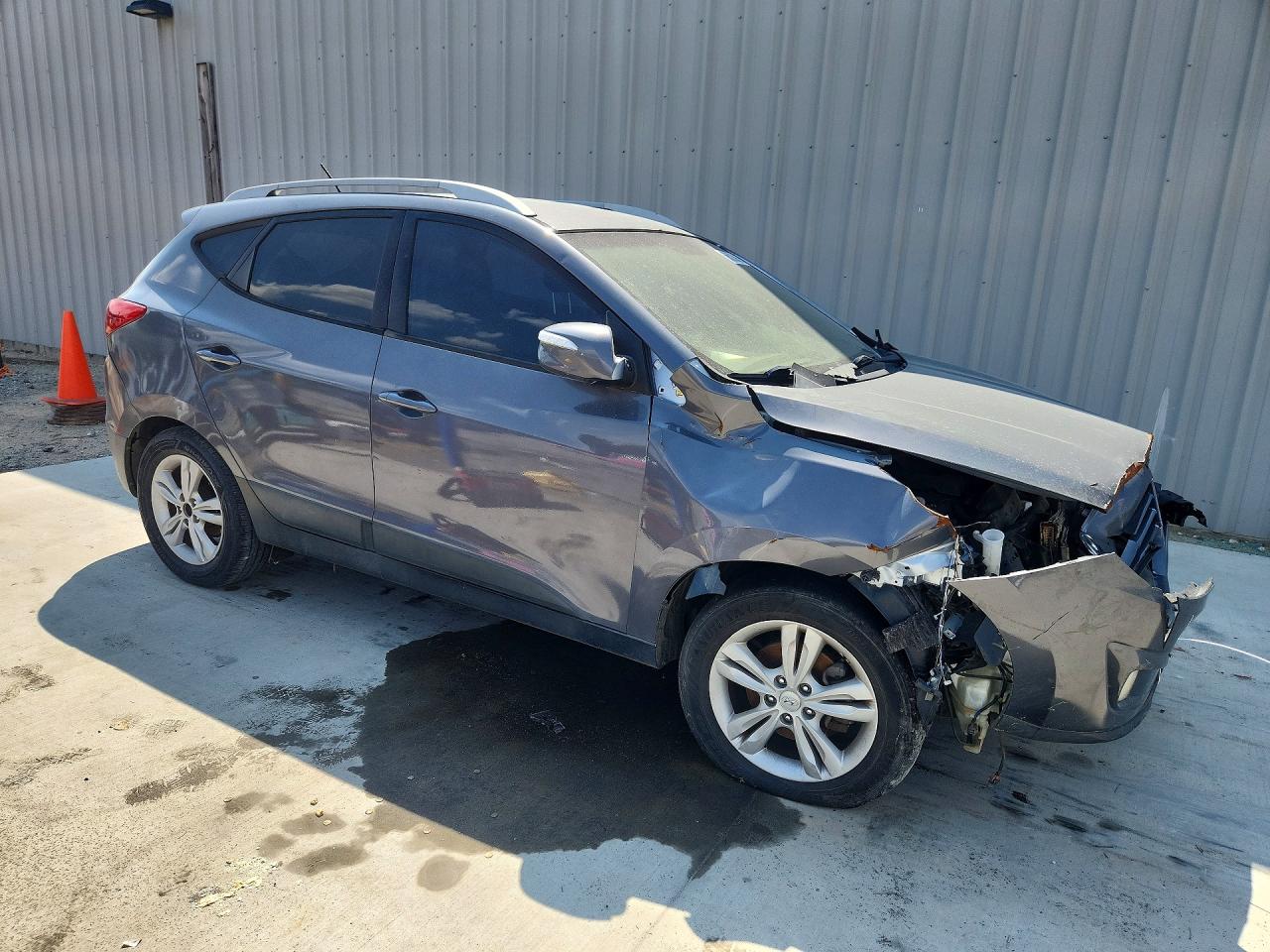 2013 Hyundai Tucson Gls Gray vin: KM8JU3ACXDU637295