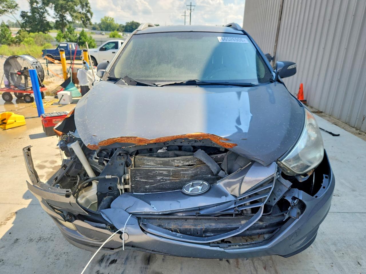 2013 Hyundai Tucson Gls Gray vin: KM8JU3ACXDU637295