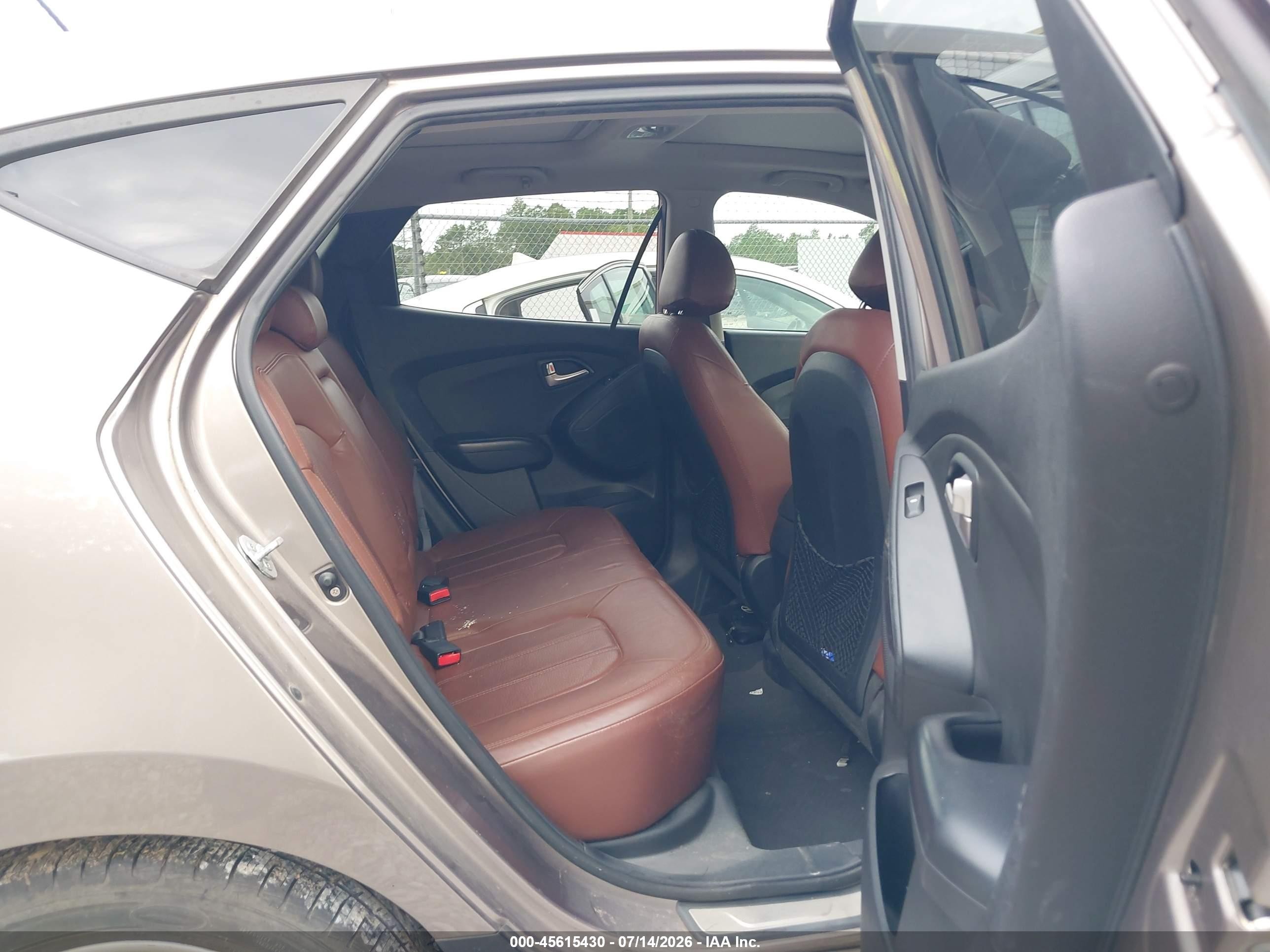2013 Hyundai Tucson Limited Brown vin: KM8JU3ACXDU715669