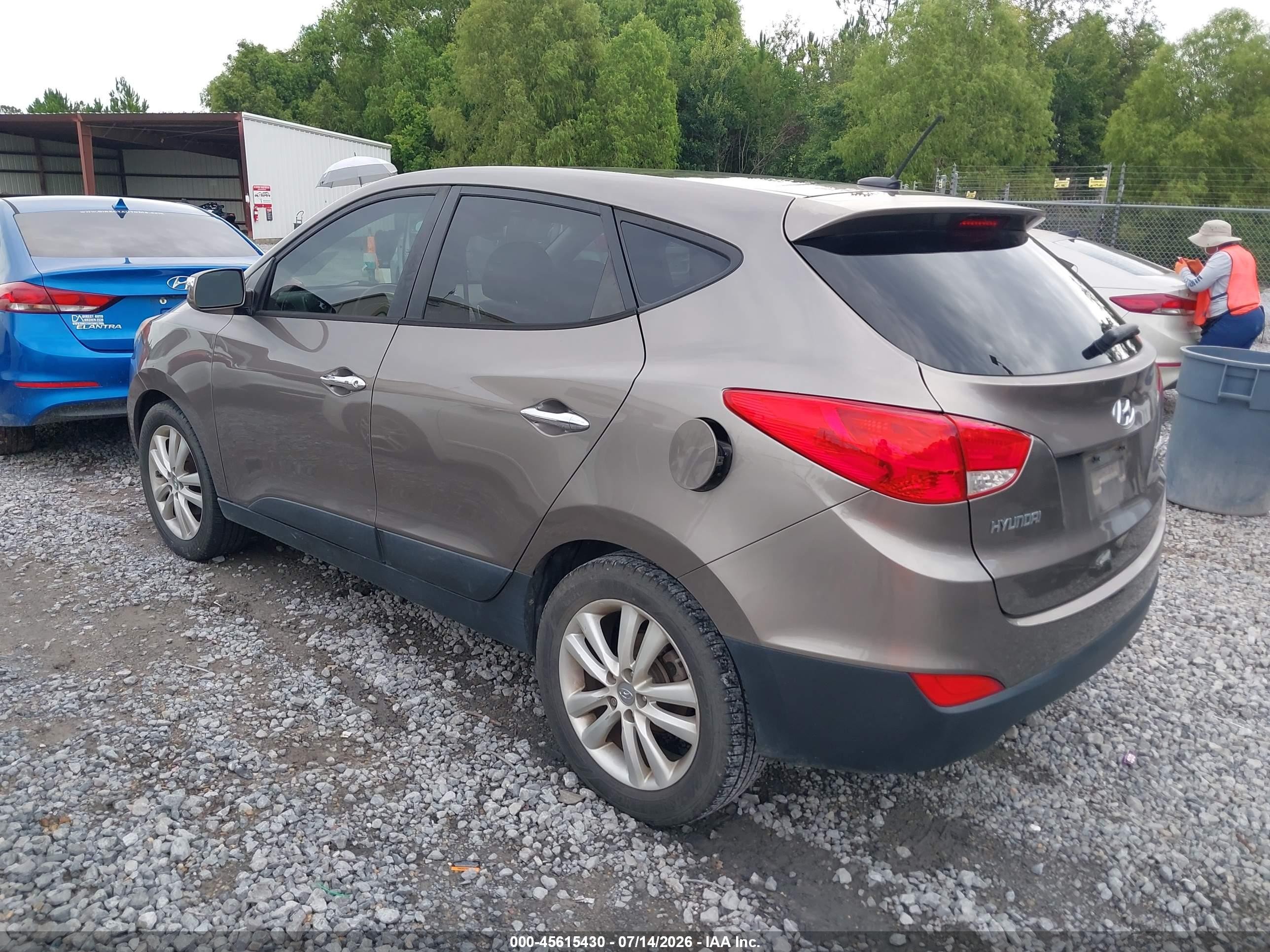 2013 Hyundai Tucson Limited Brown vin: KM8JU3ACXDU715669