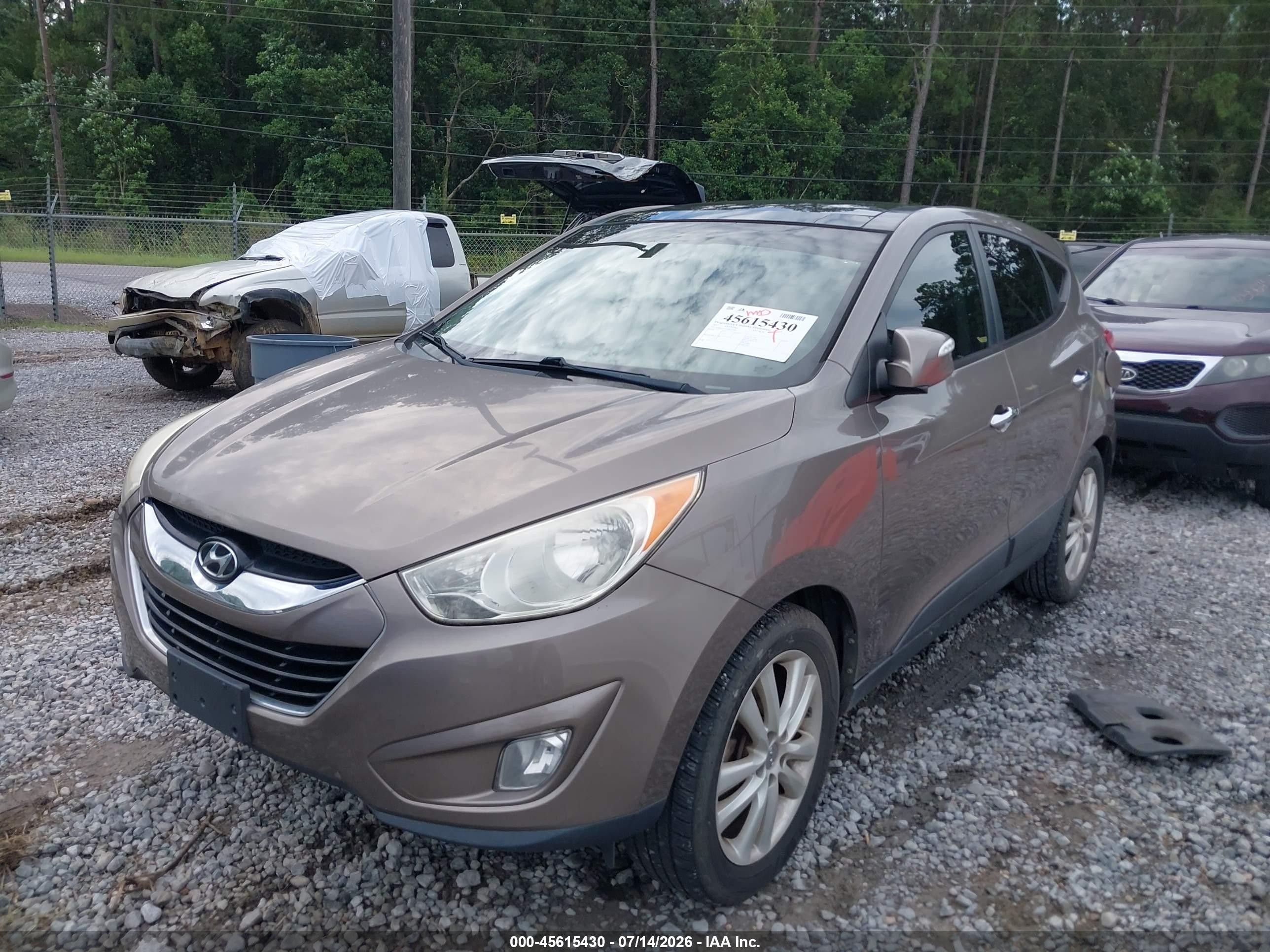 2013 Hyundai Tucson Limited Brown vin: KM8JU3ACXDU715669