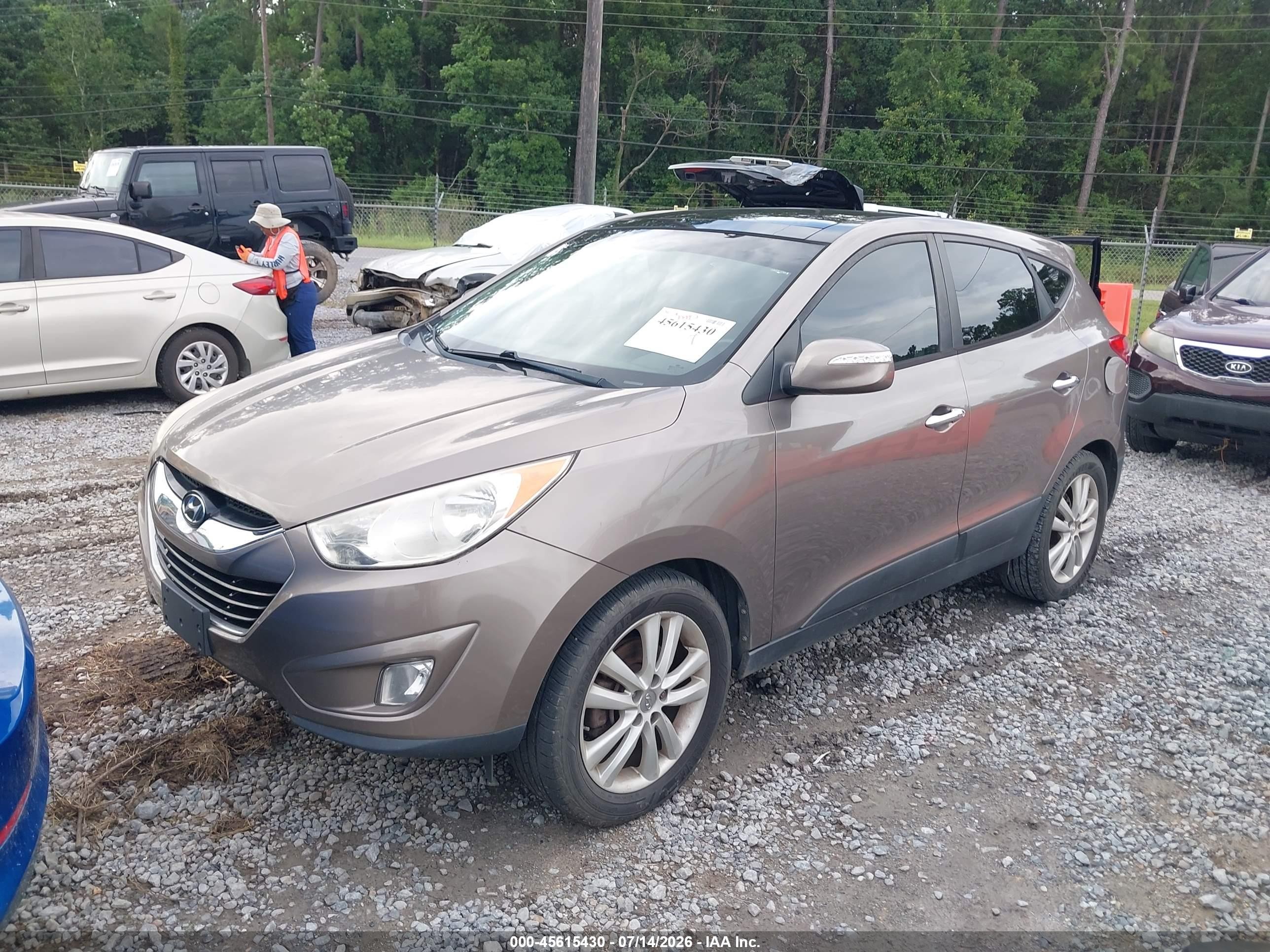 2013 Hyundai Tucson Limited Brown vin: KM8JU3ACXDU715669