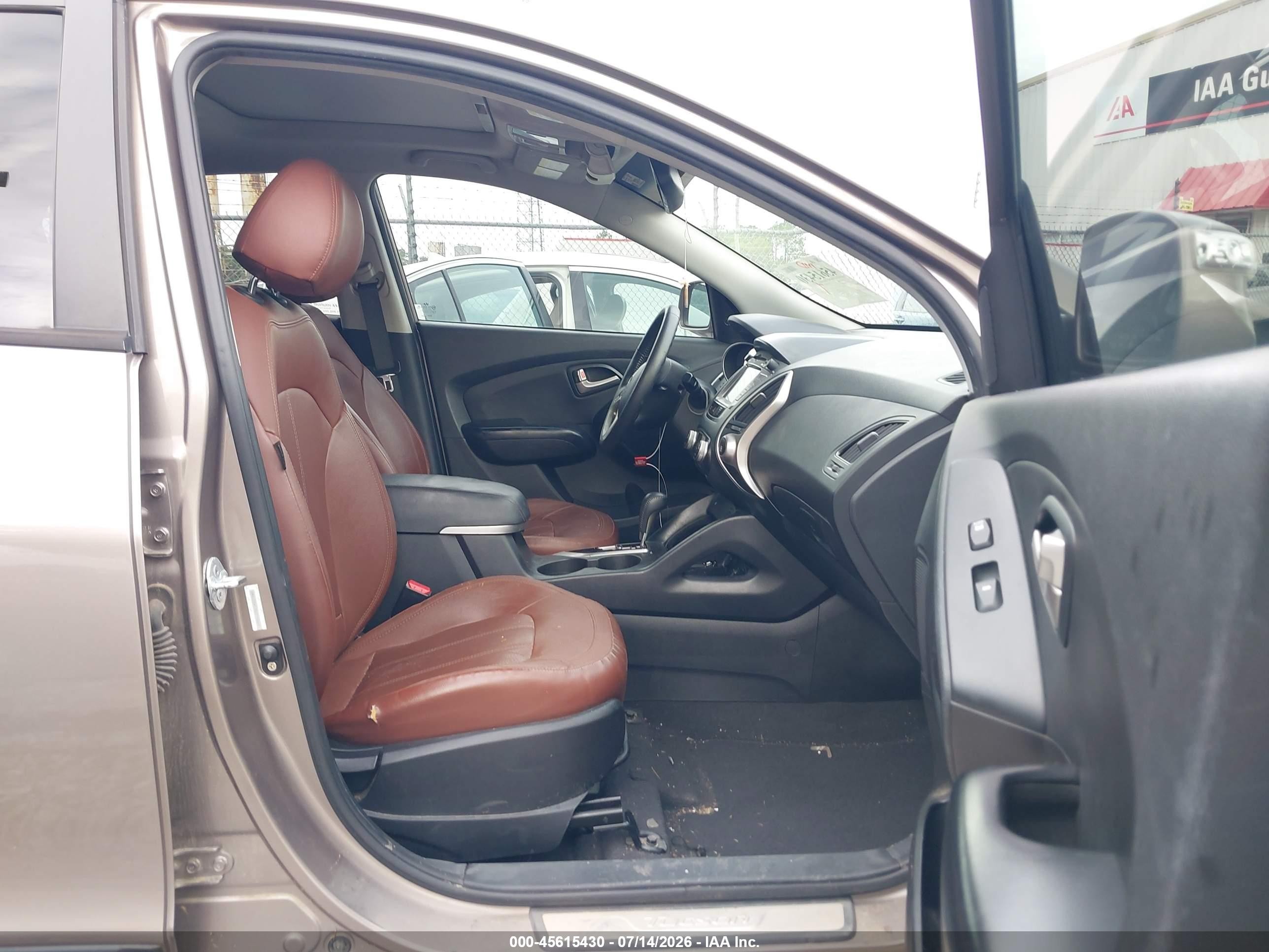 2013 Hyundai Tucson Limited Brown vin: KM8JU3ACXDU715669