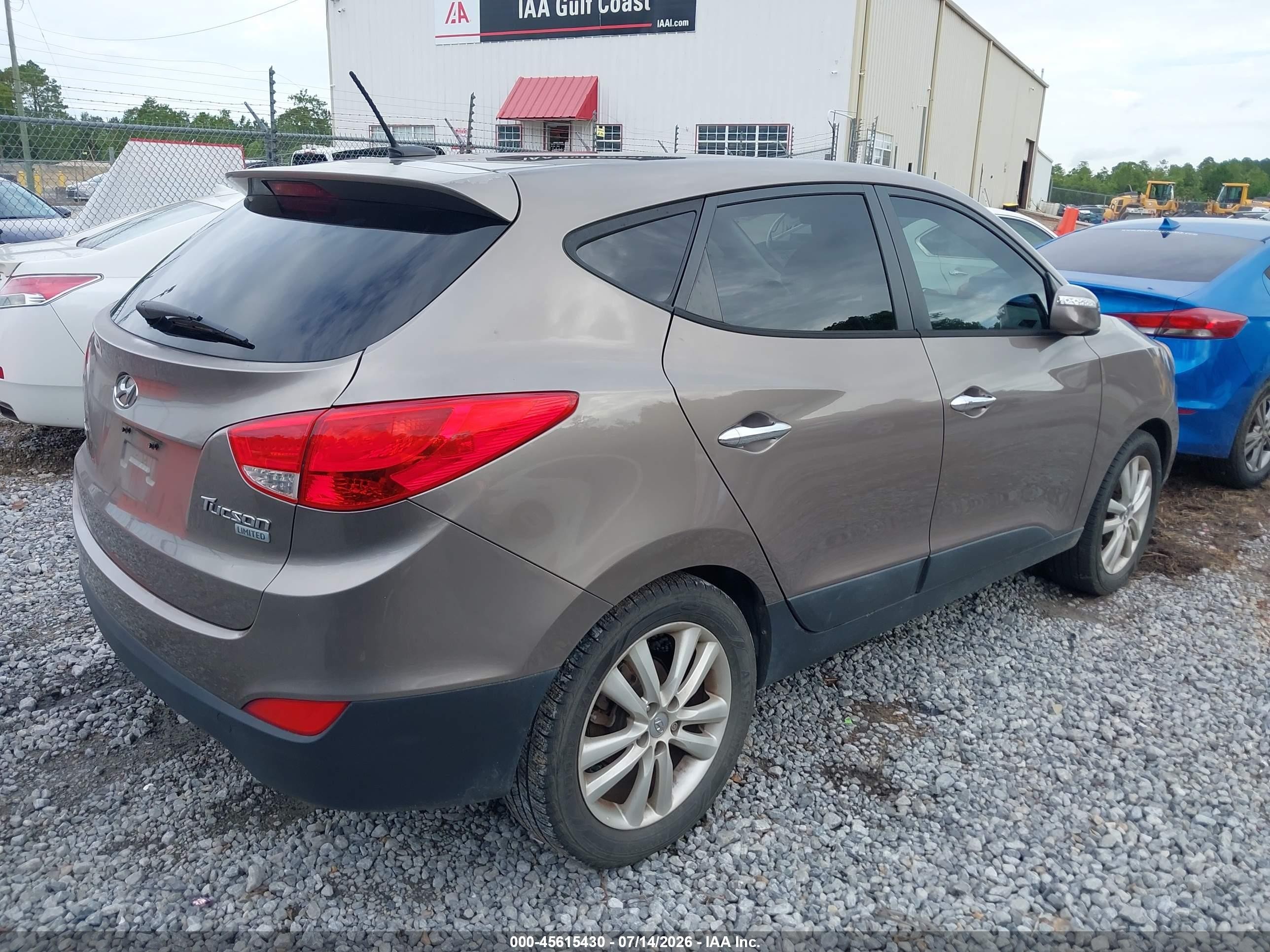 2013 Hyundai Tucson Limited Brown vin: KM8JU3ACXDU715669