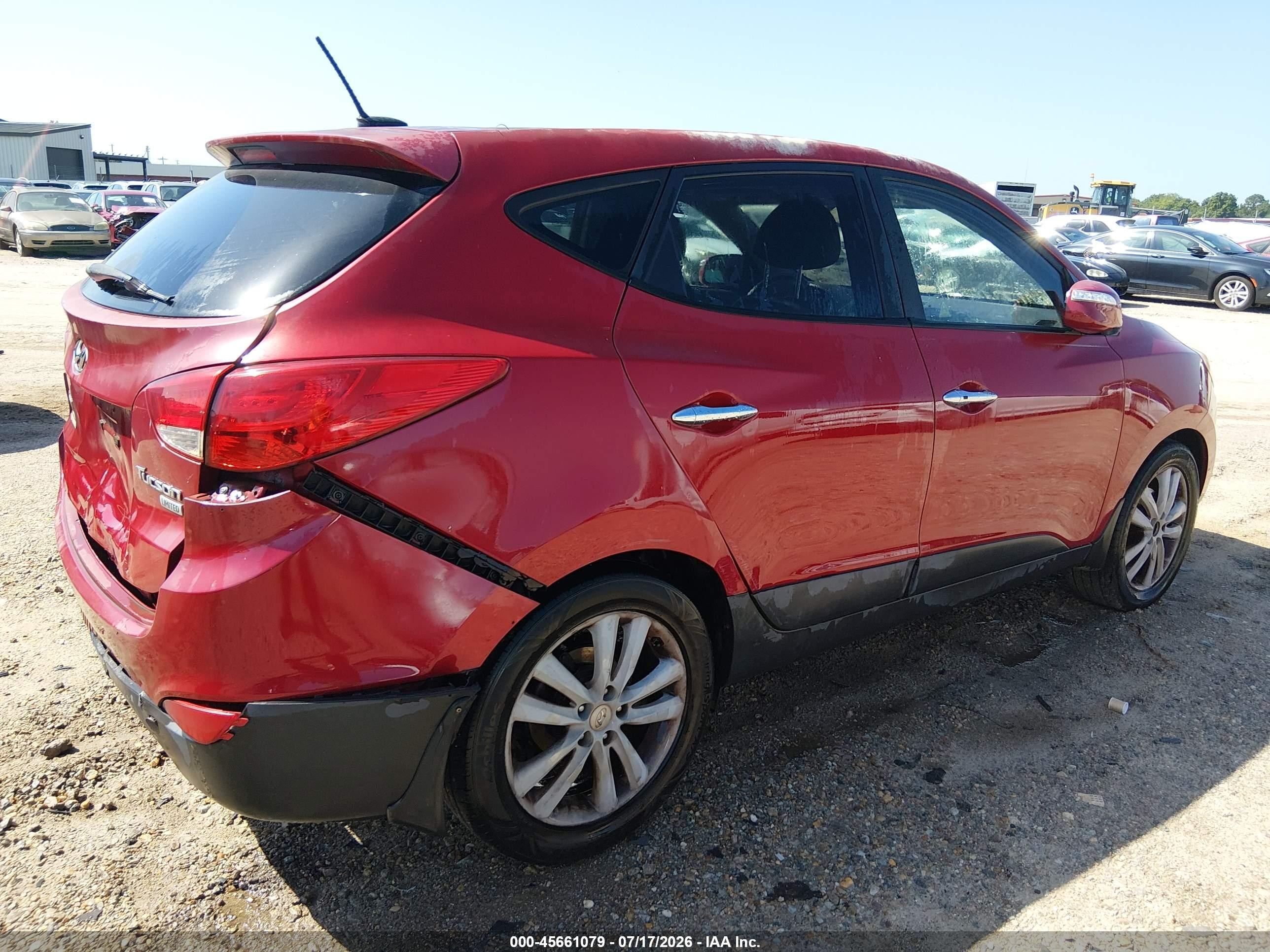 2013 Hyundai Tucson Limited Red vin: KM8JU3ACXDU728129