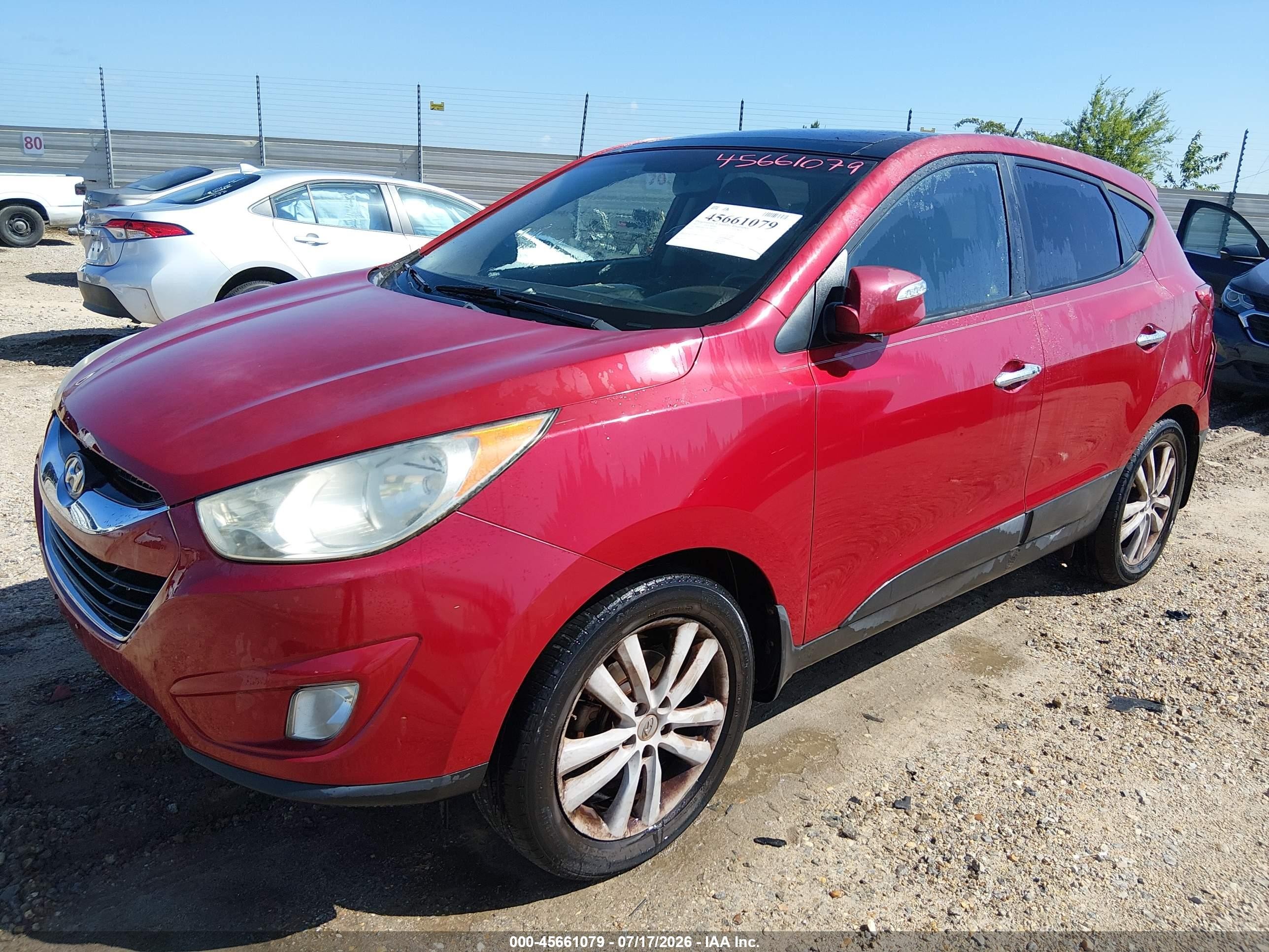 2013 Hyundai Tucson Limited Red vin: KM8JU3ACXDU728129
