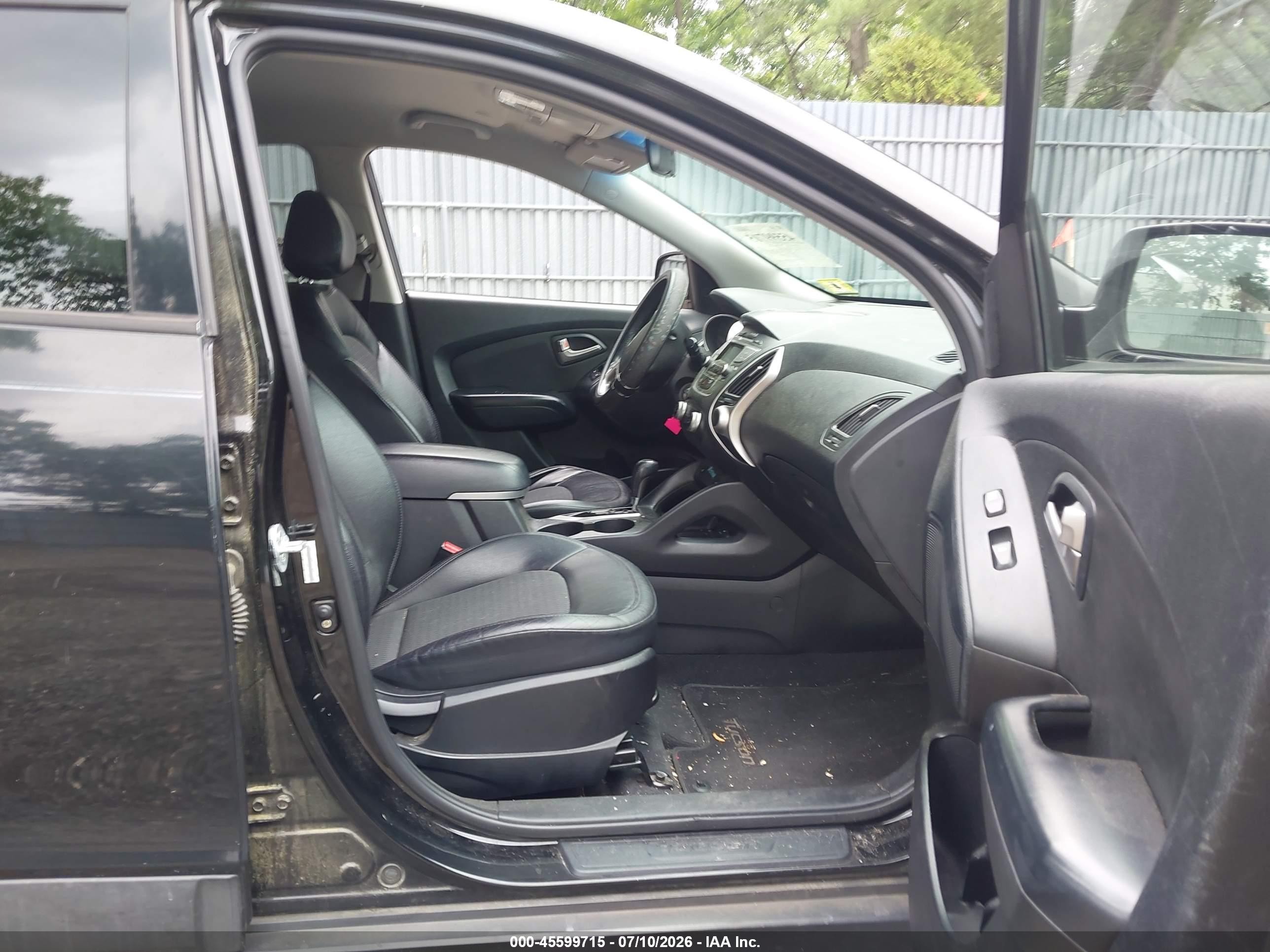 2013 Hyundai Tucson Gls Black vin: KM8JU3ACXDU741625
