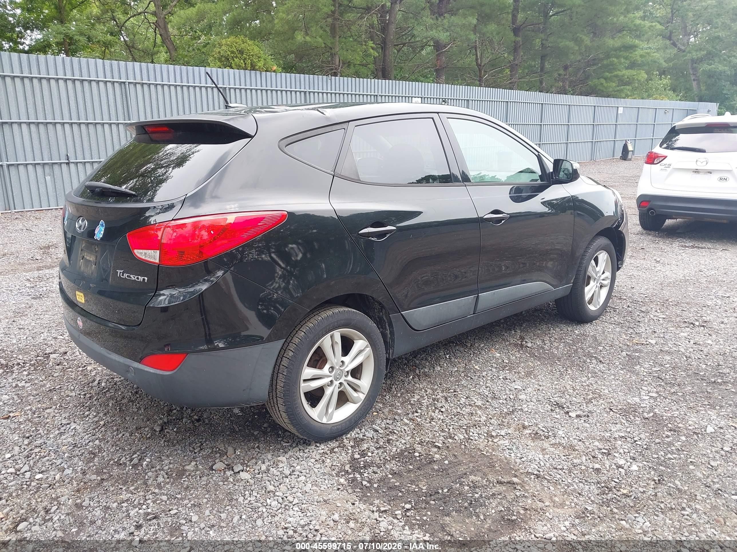 2013 Hyundai Tucson Gls Black vin: KM8JU3ACXDU741625